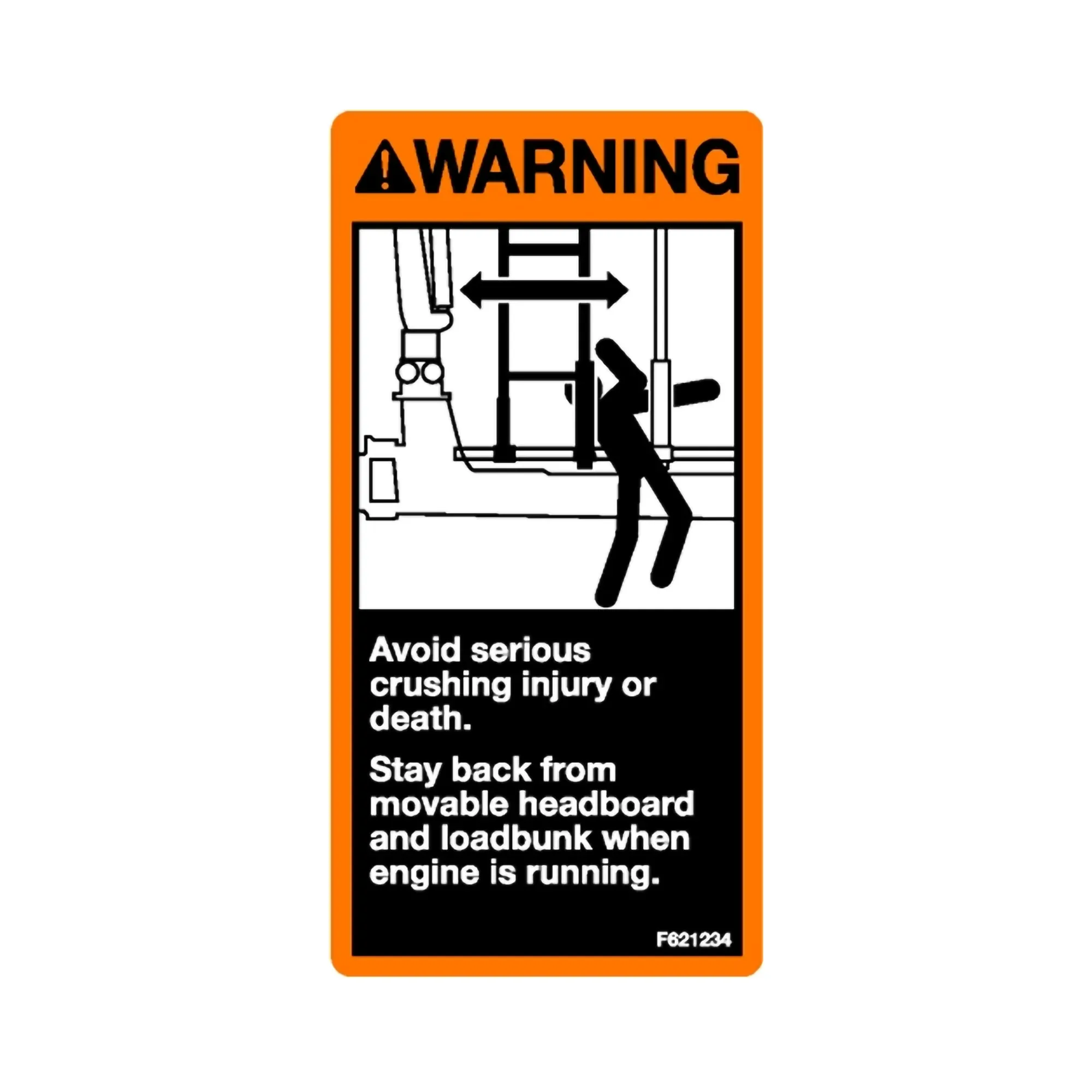 John Deere Label, Movable Headboard, Stay Clear - F621234