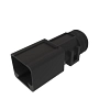 DEUTSCH DT BACKSHELL BLACK PLSTC