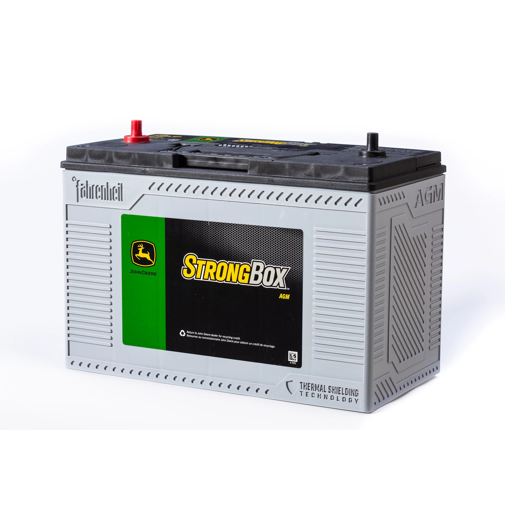 John Deere 12 Volt Nonspillable Battery, BCI 31T, CCA 925 - TY27880B