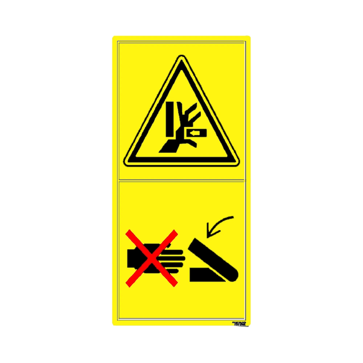 Label, Decal - Warning, Pinch Hazar
