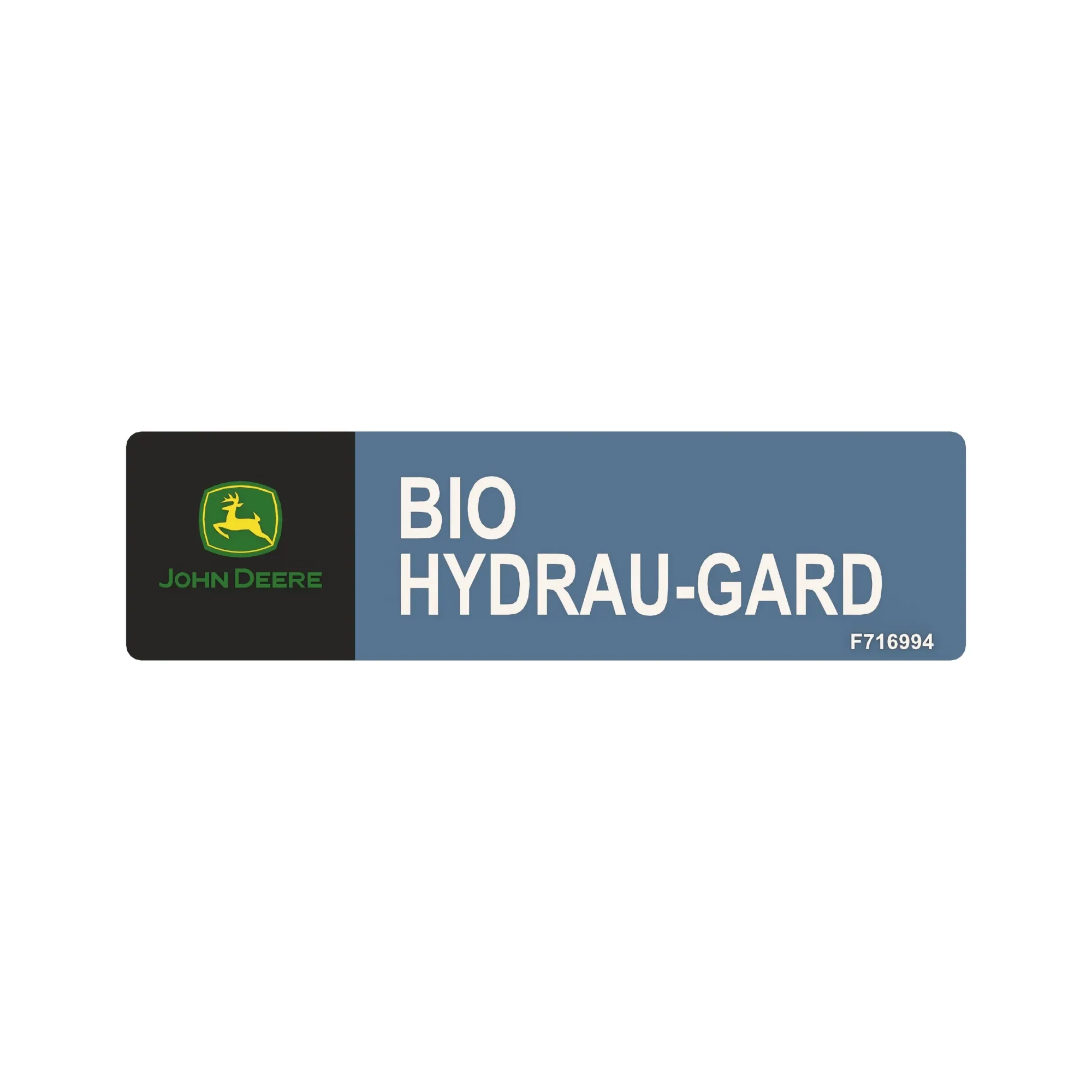 John Deere John Deere Bio Hydrau-Gard Label - F716994