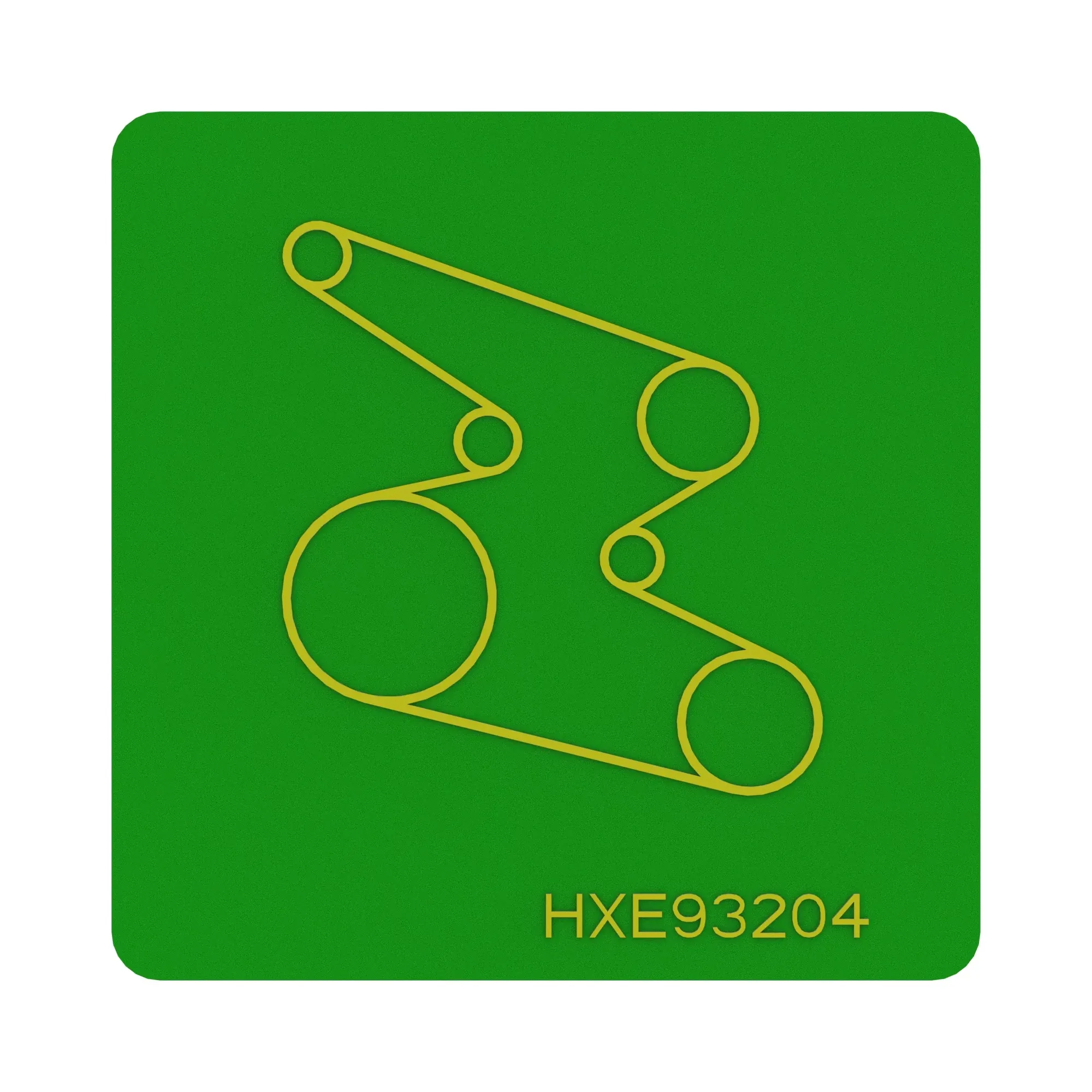 John Deere Belt Routing Label - HXE93204