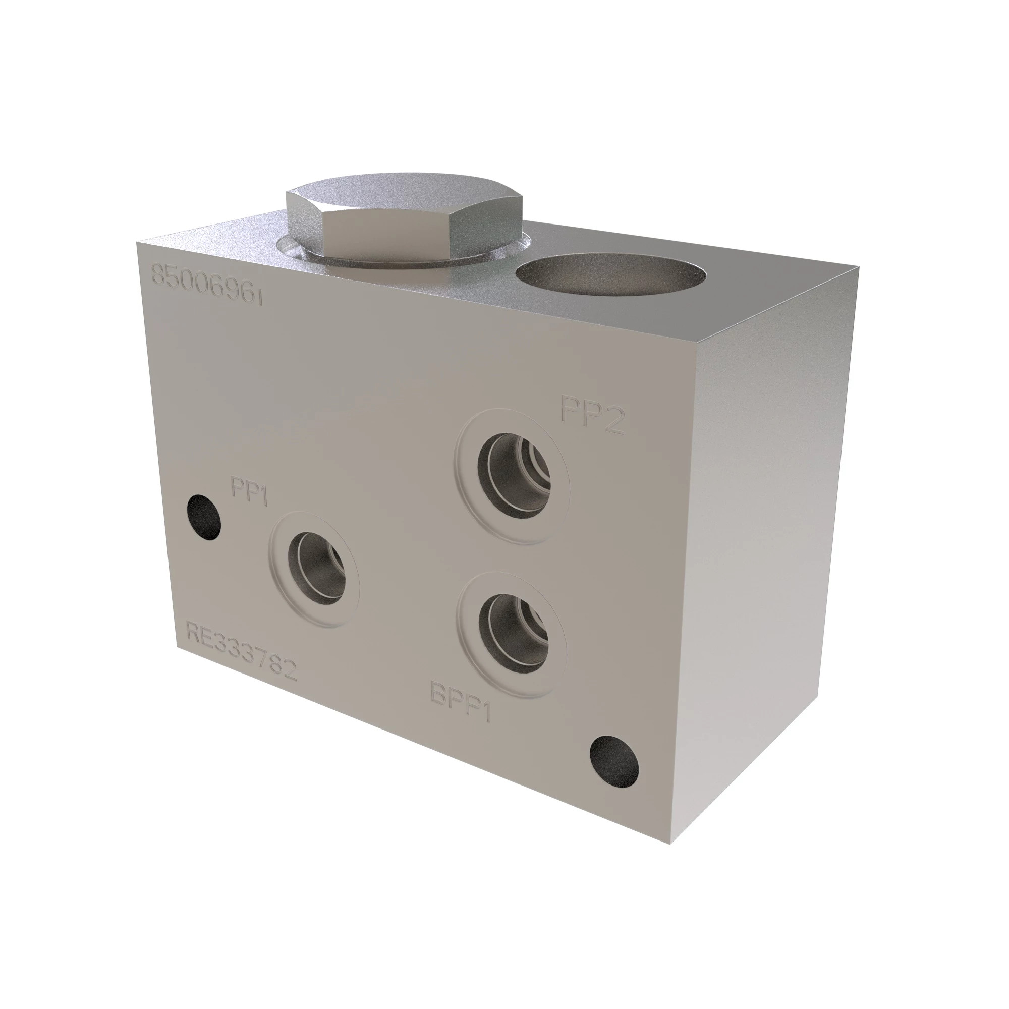 John Deere Steering Lines Manifold - RE333782