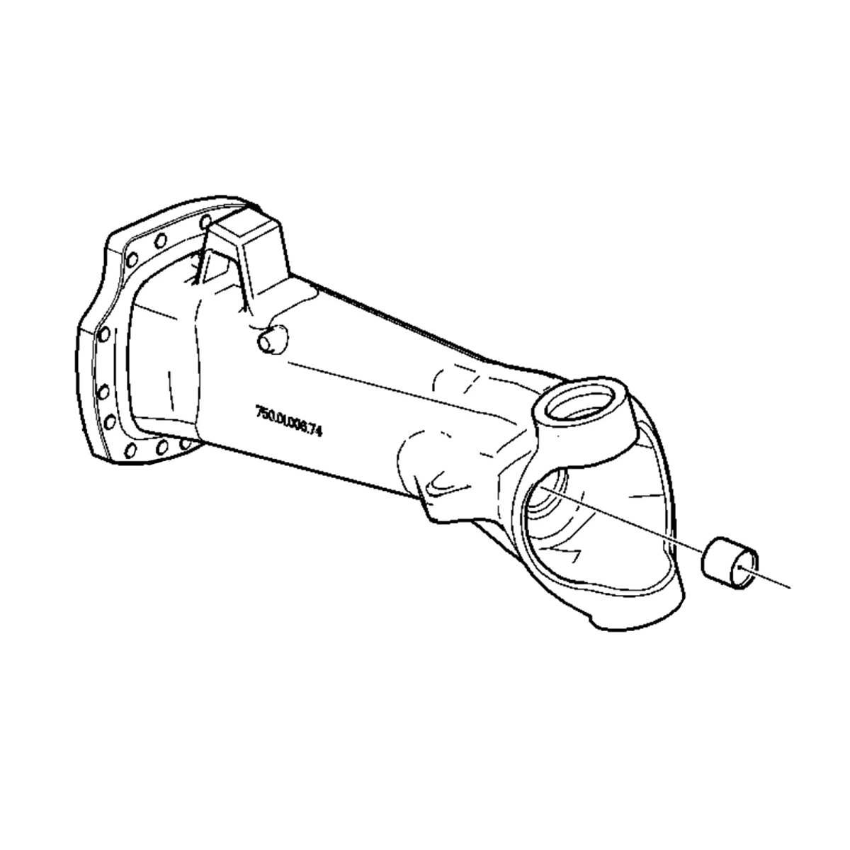 Axle Housing-Short With Bushing