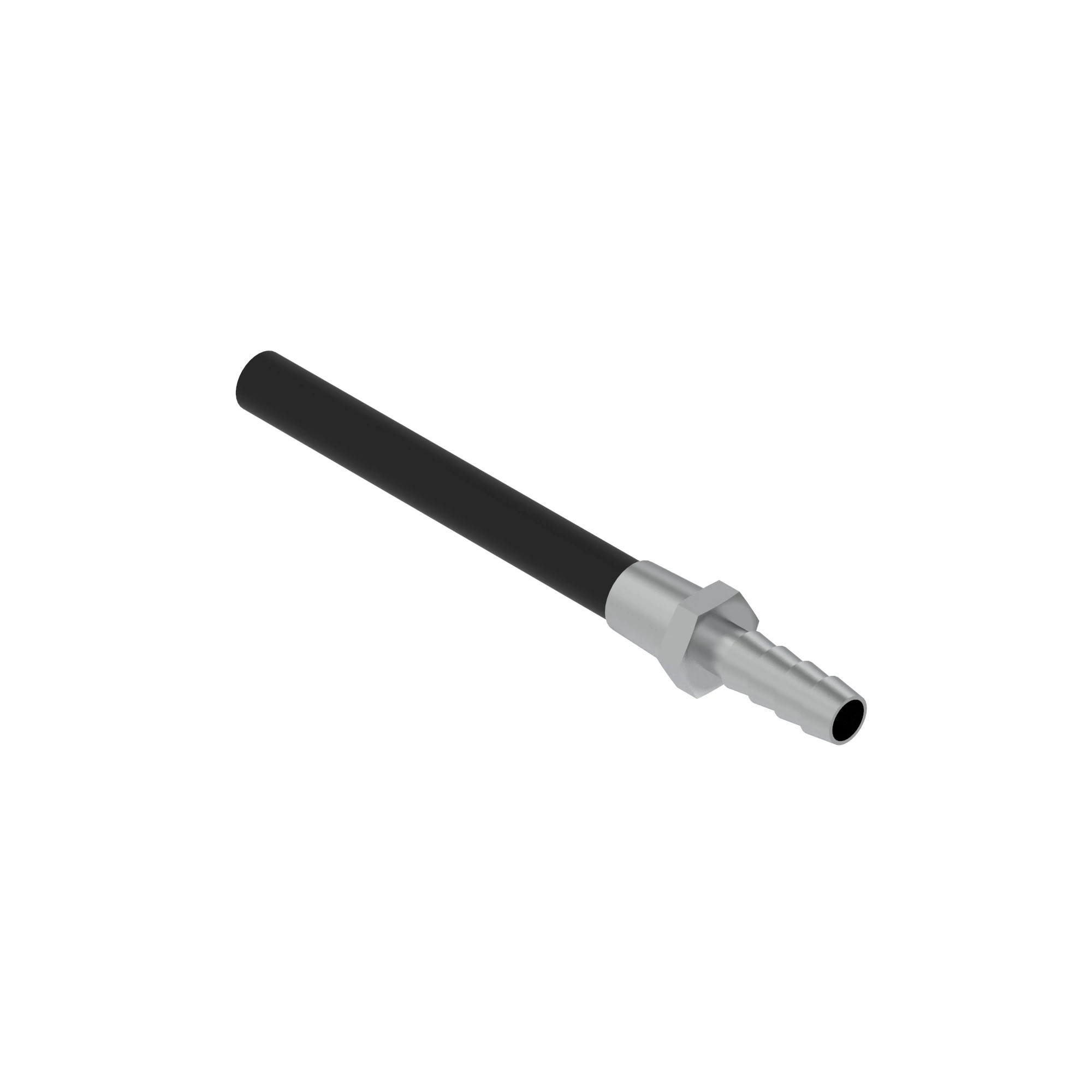 HOSE FITTING, BARBED, WITH SCREEN