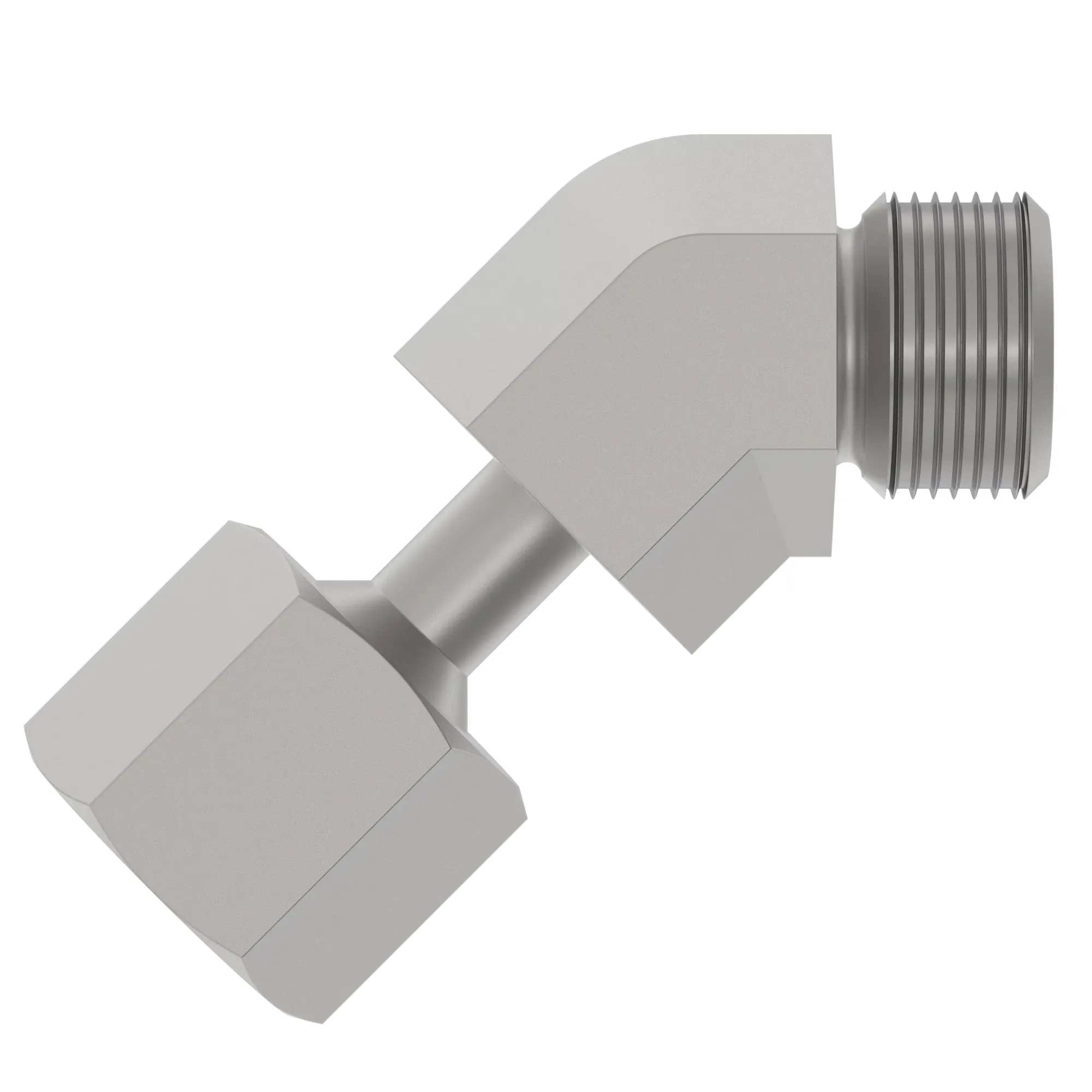 45 DEG SWIVEL ELBOW, ORFS (SWE45)
