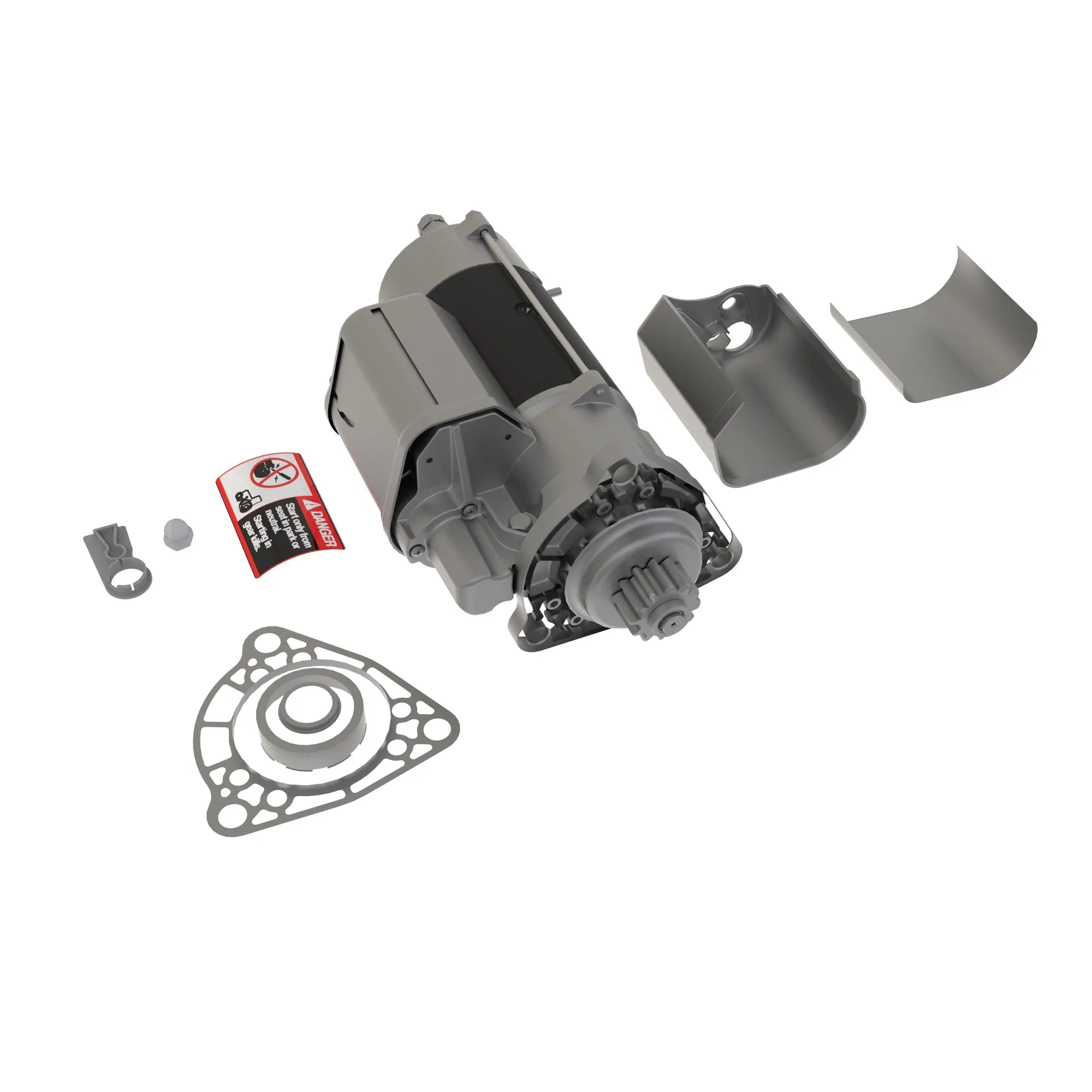 Starter Motor Kit, Mahle, 24V, Non