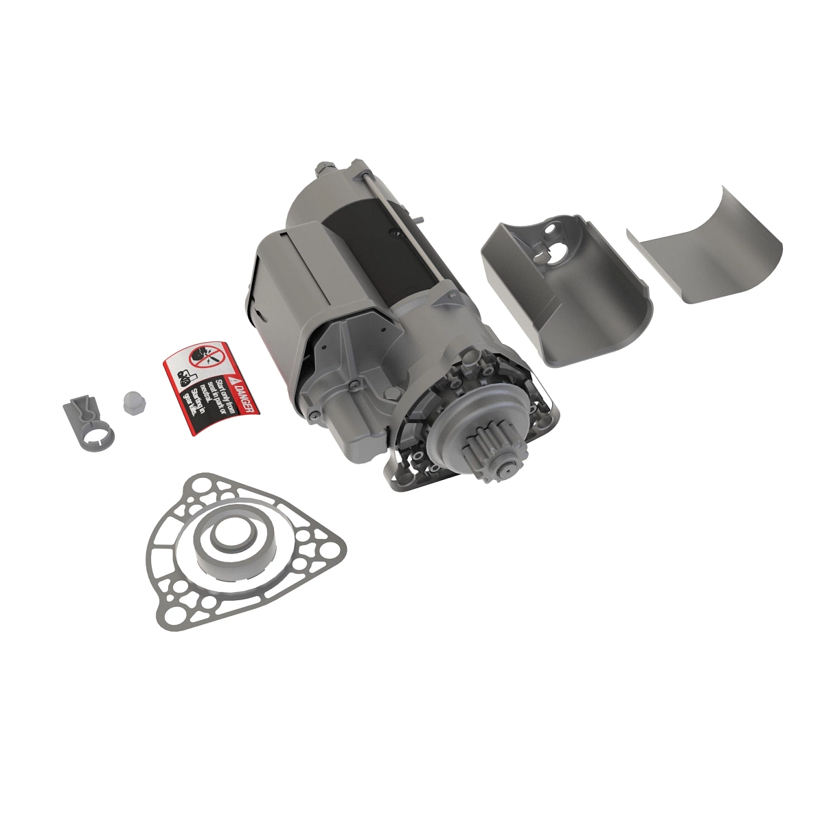 Starter Motor Kit, Mahle, 24V, Non