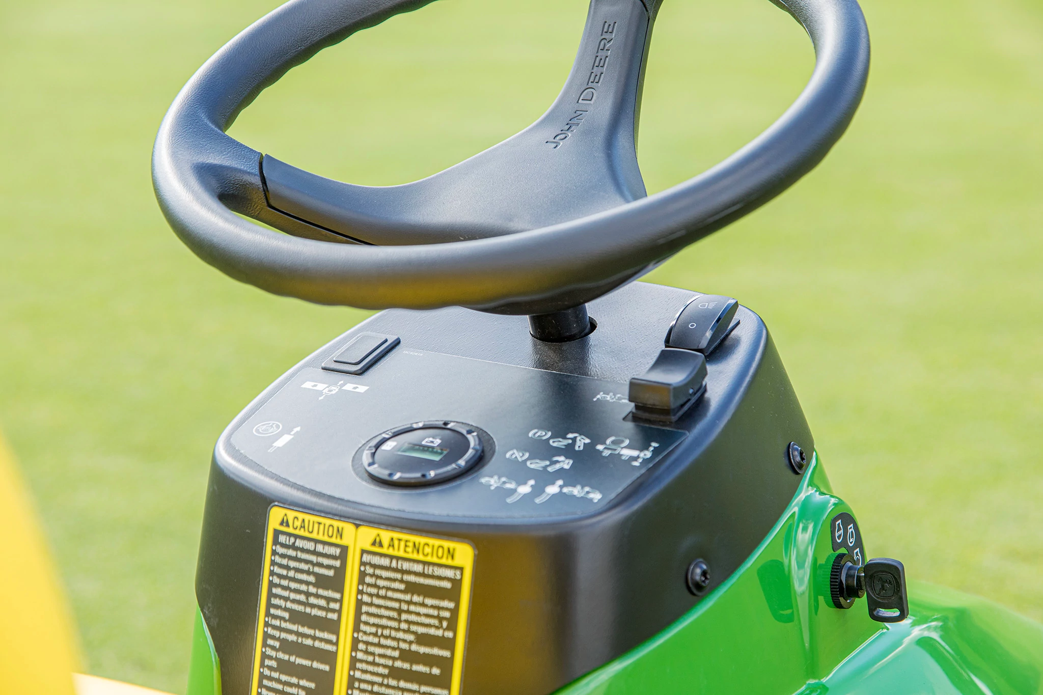 Close up view of 1210 Rake TruFinish Steering Wheels Controls
