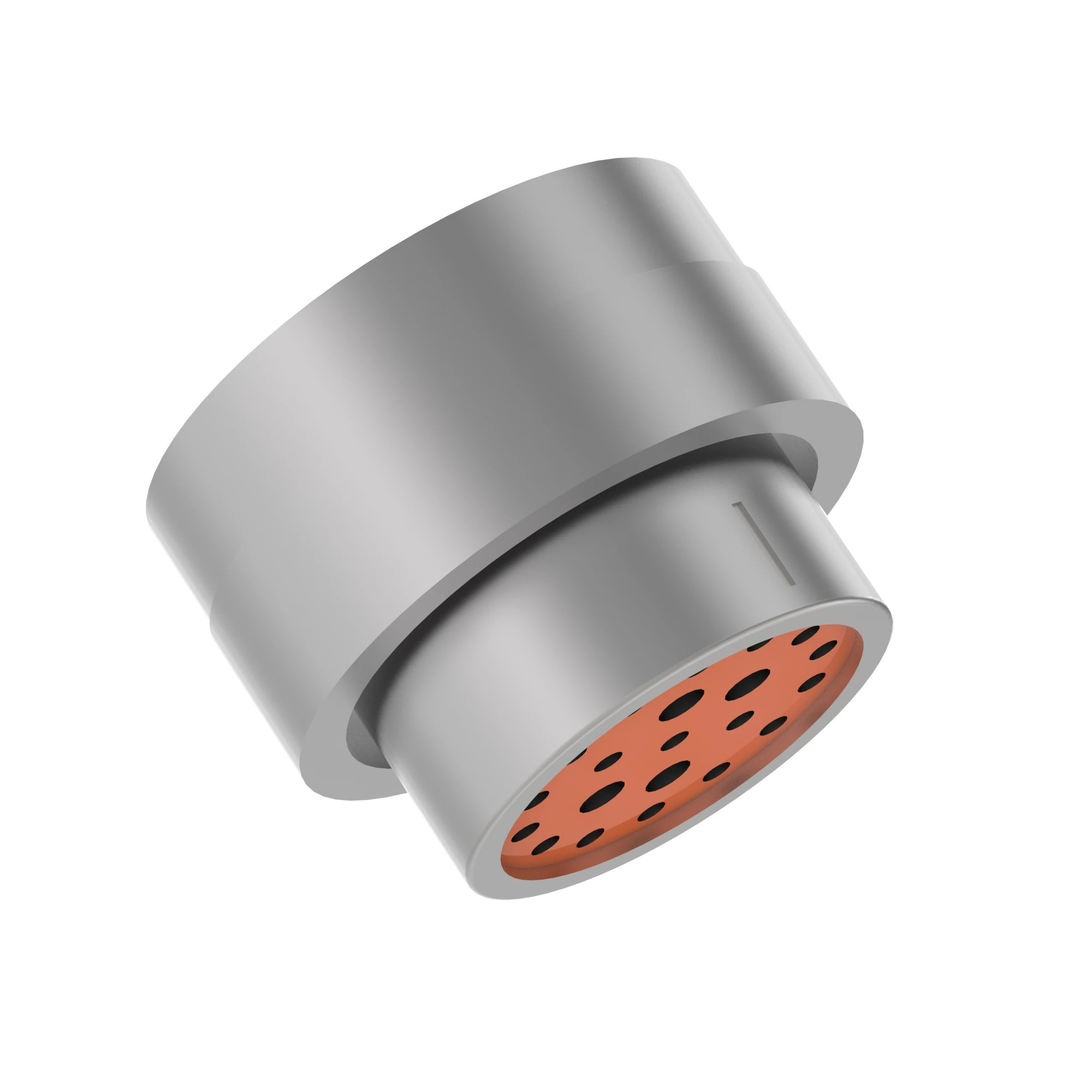 John Deere Silver External Electrical Connector Housing, 21 Cavities - 57M7657