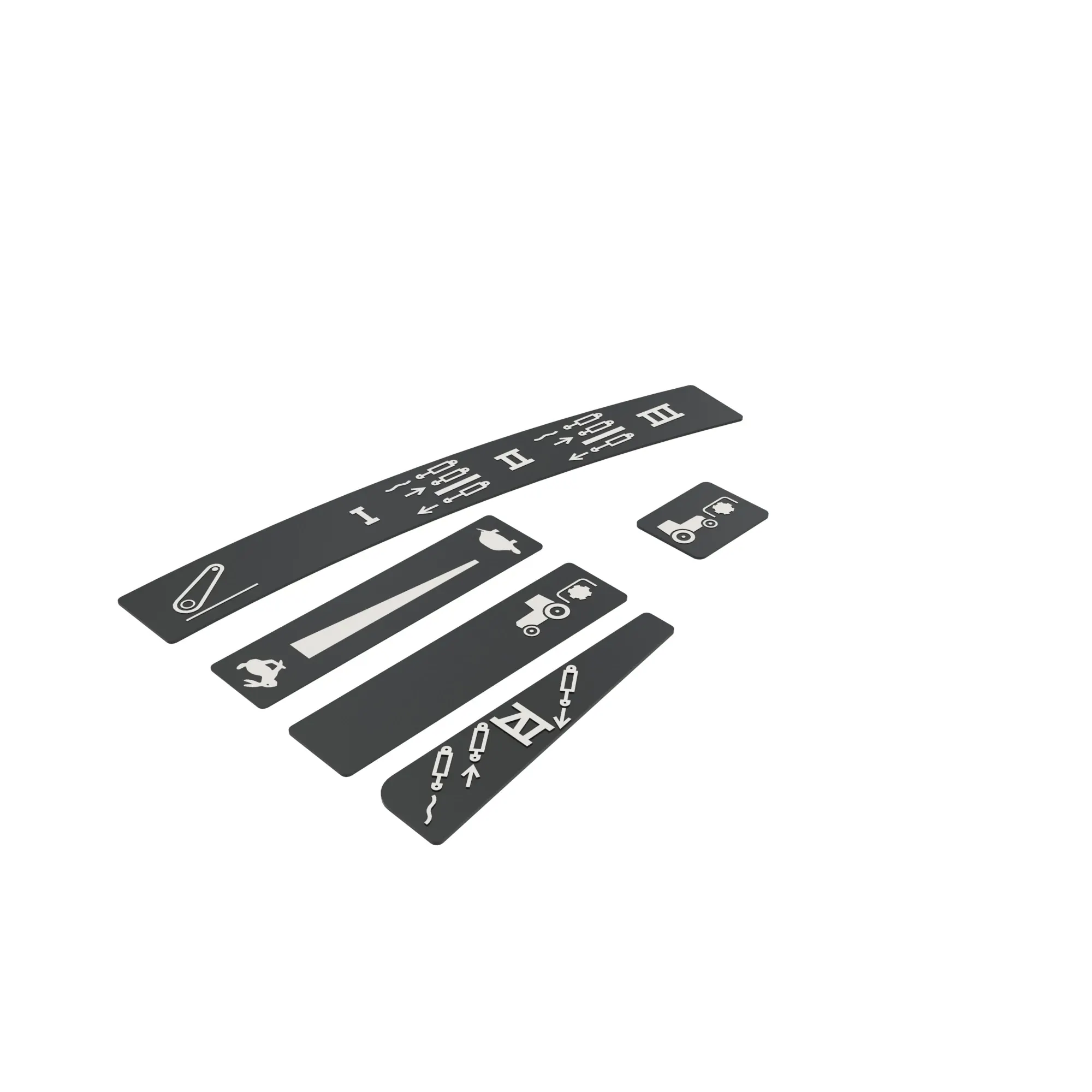 John Deere Armrest Control Housing Label Kit - RE234778