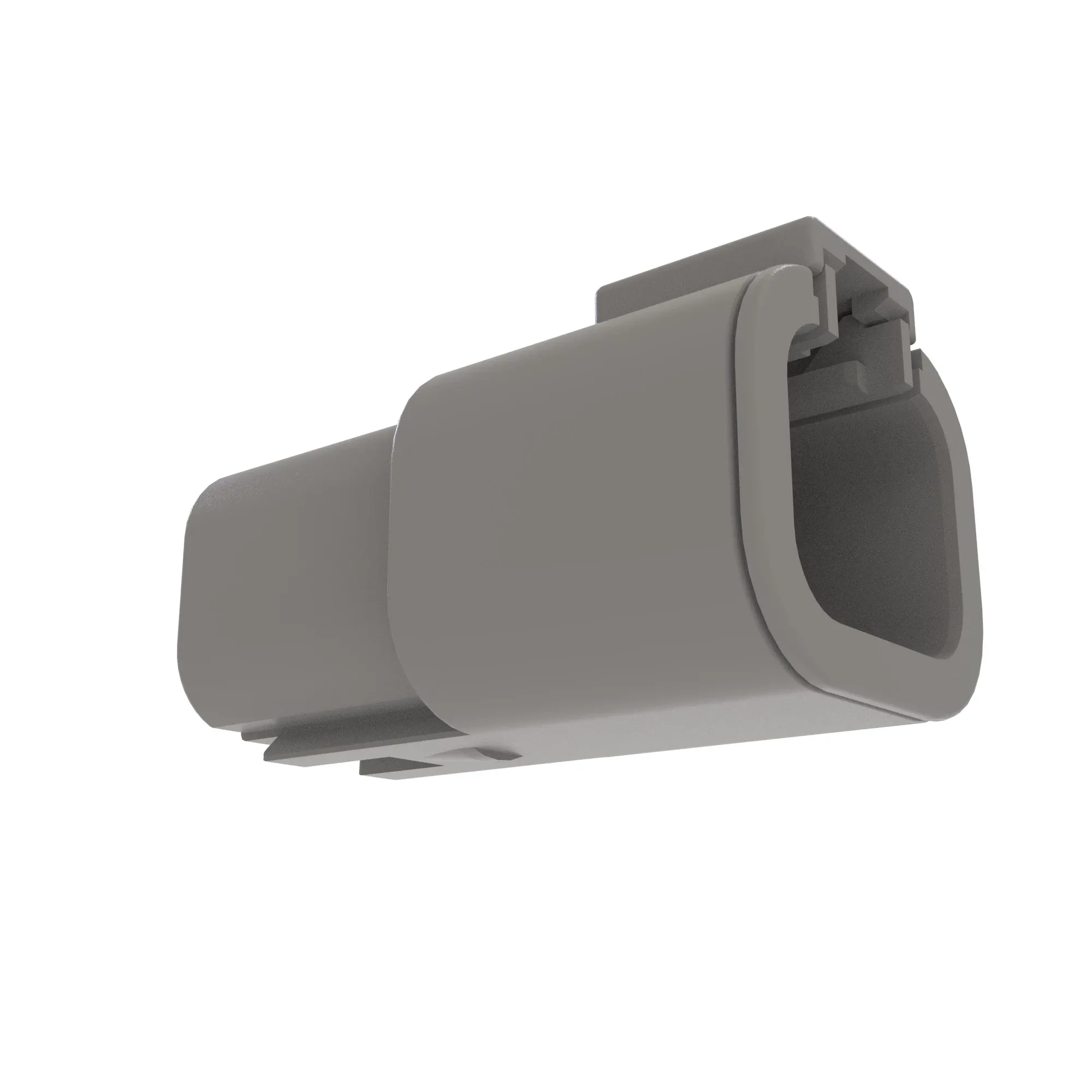 John Deere Black External Electrical Connector Housing, 4 Cavities - 57M10996