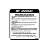 John Deere Scraper Operation Label, Dutch - RE573951