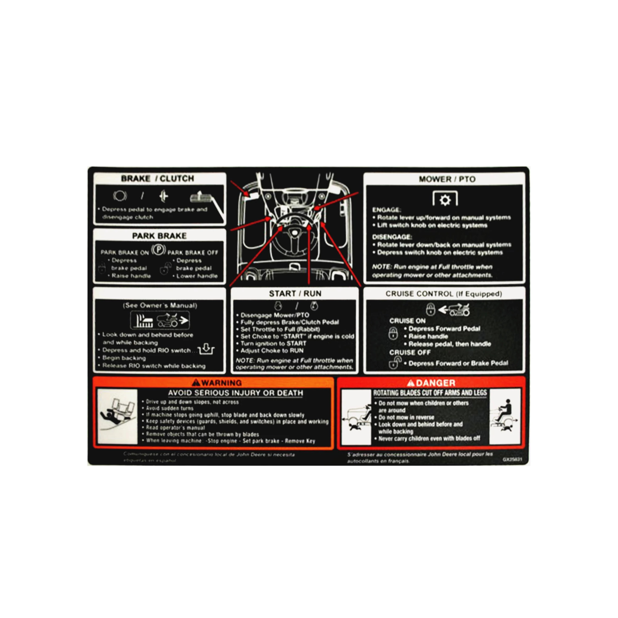 LABEL WARNING/DAN(TUNNEL)EN W/SP/FR