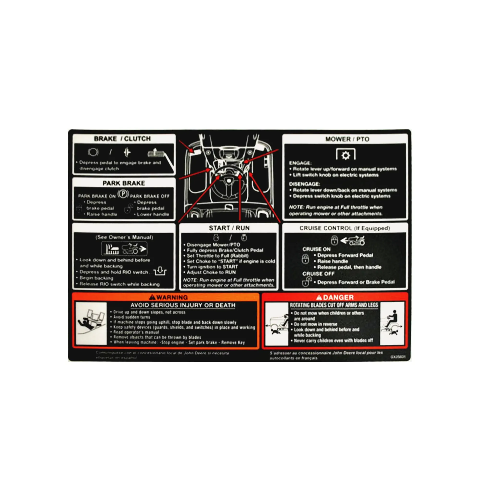 LABEL WARNING/DAN(TUNNEL)EN W/SP/FR