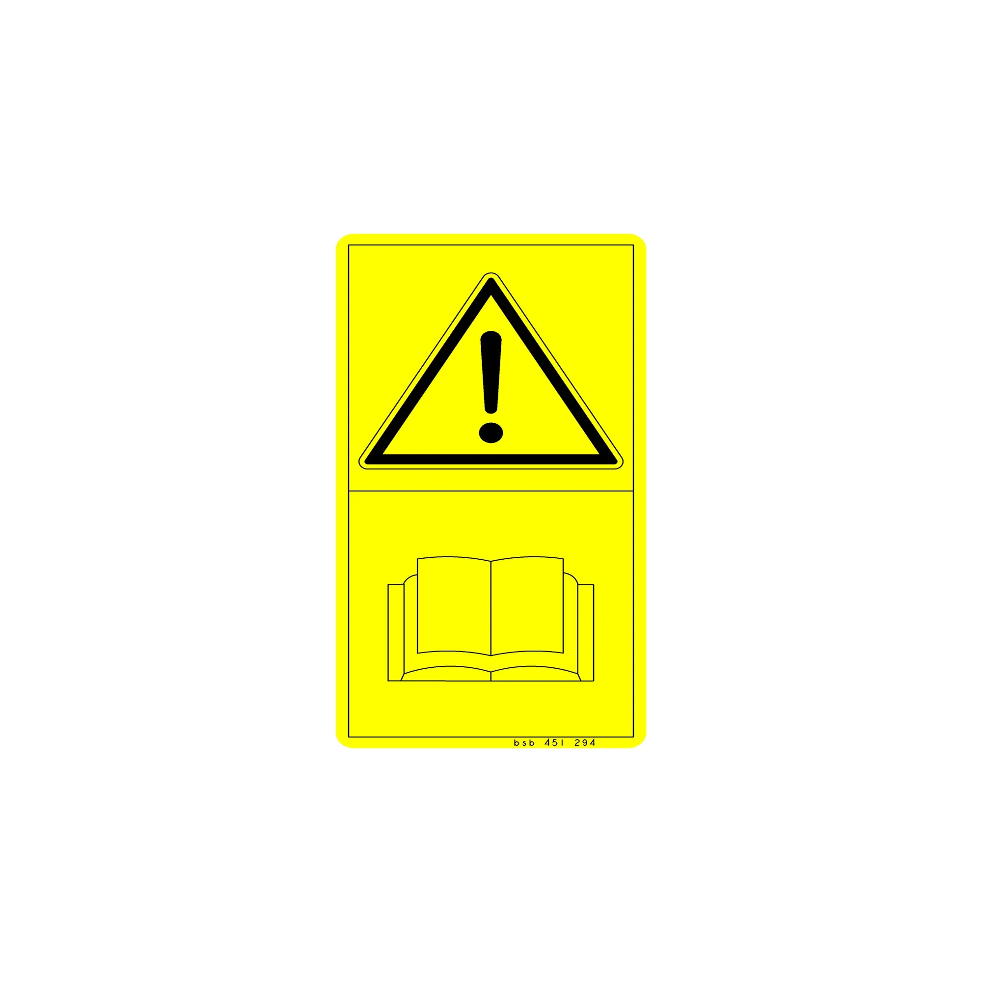 John Deere Warning Label, Refer to Operator’s Manual - CC40740