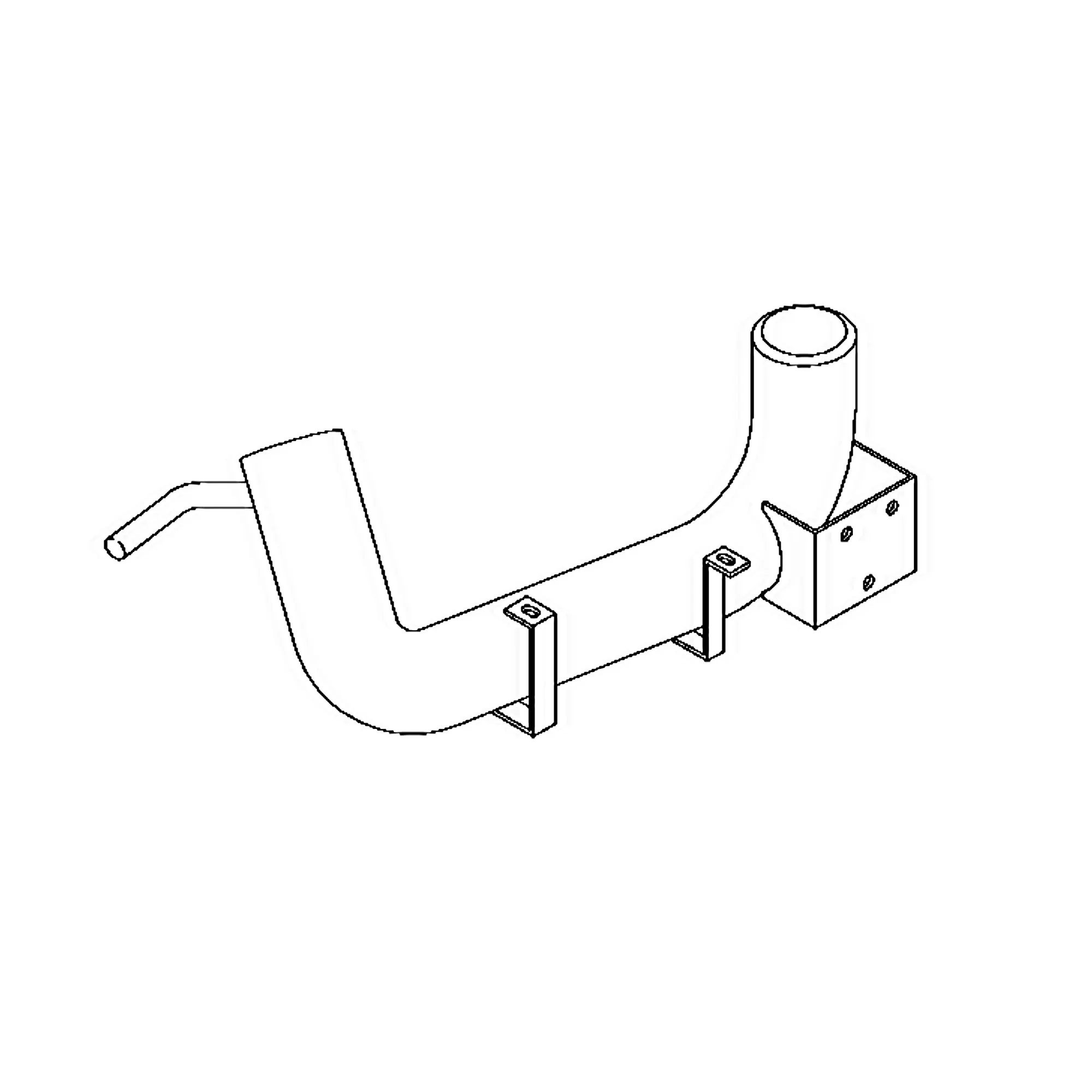 John Deere Exhaust Pipe - RE161847