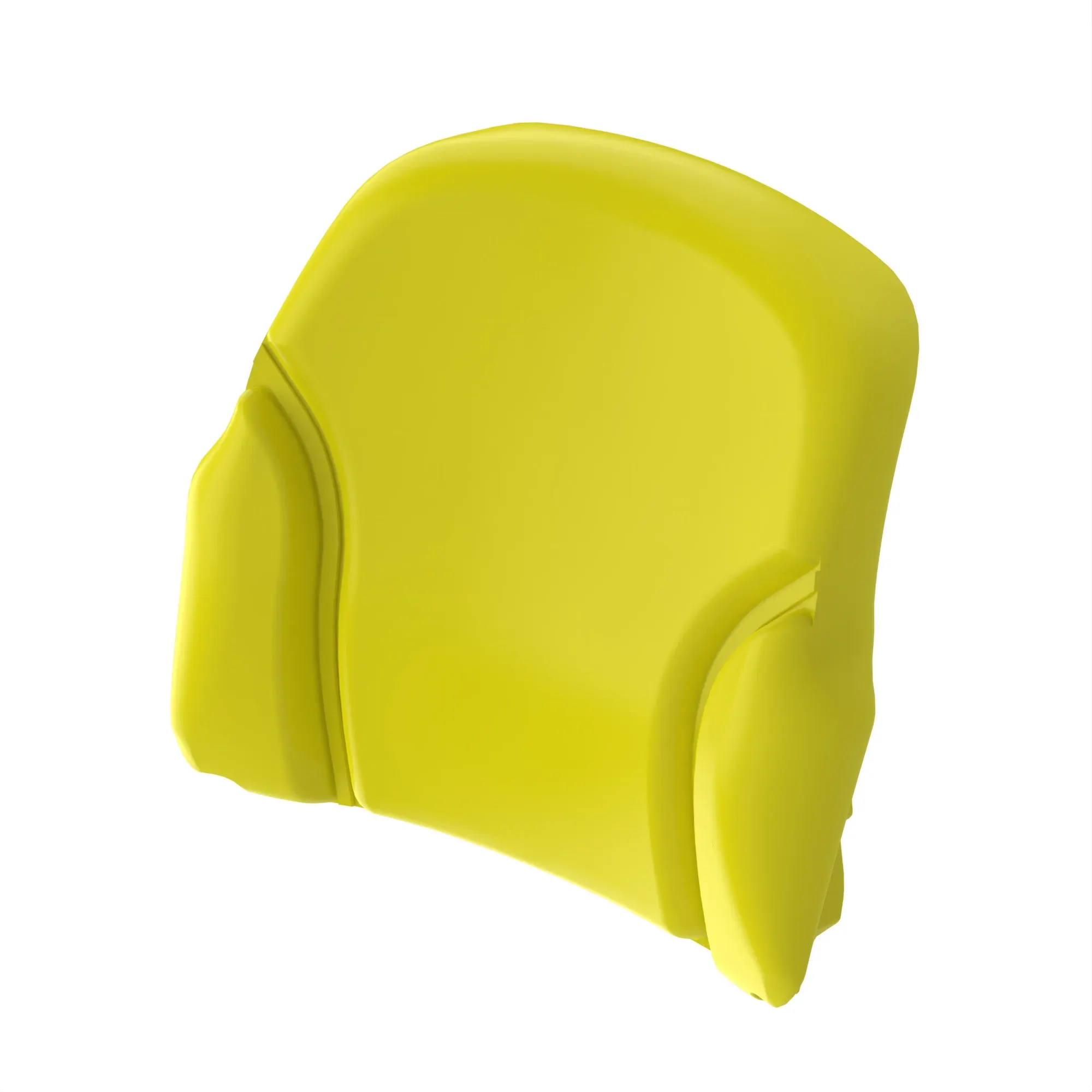 John Deere Seat Backrest Cushion, Yellow Vinyl - AL117331