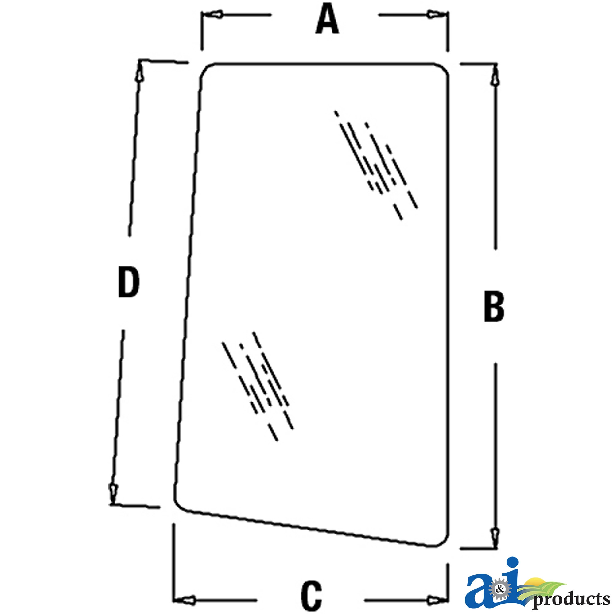 A&I Products Right Side Windowpane - A-L78538