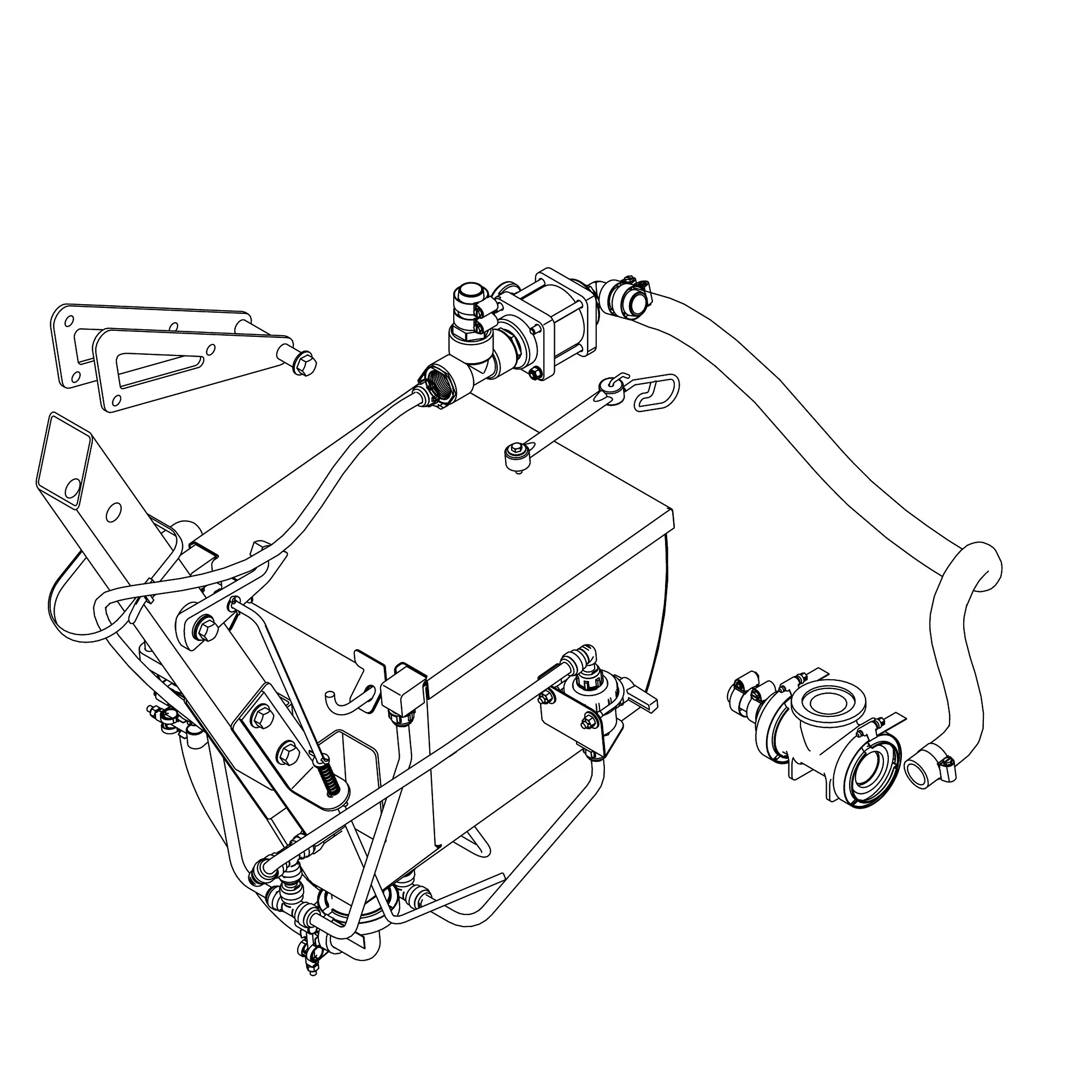 John Deere Large Chemical Eductor Tank Kit - BN202492