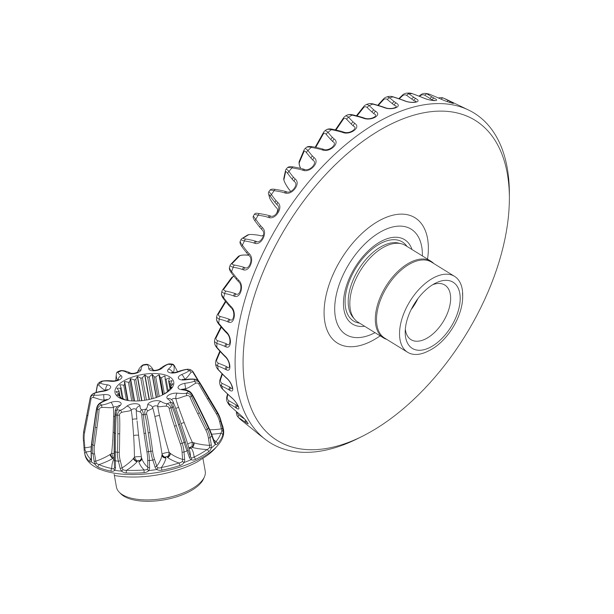 John Deere MFWD Knuckle Bevel Gear - SJ29314