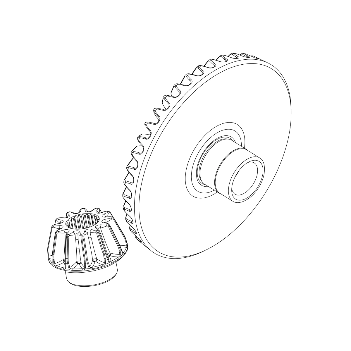 Output Bevel Gear Pair