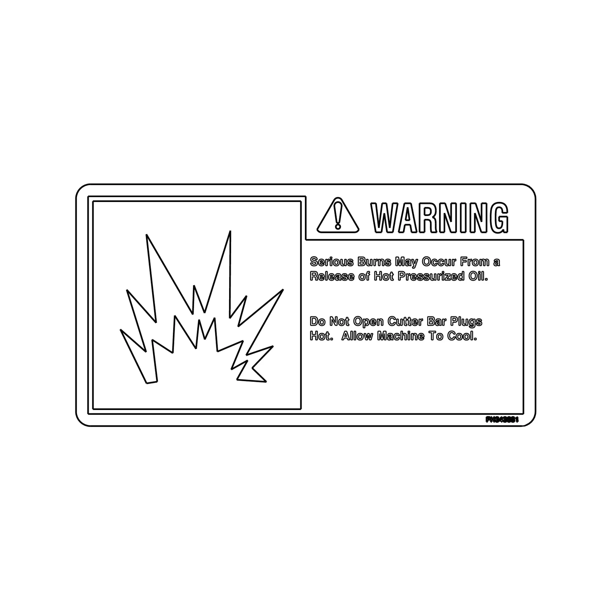 John Deere Safety Sign - FH343681