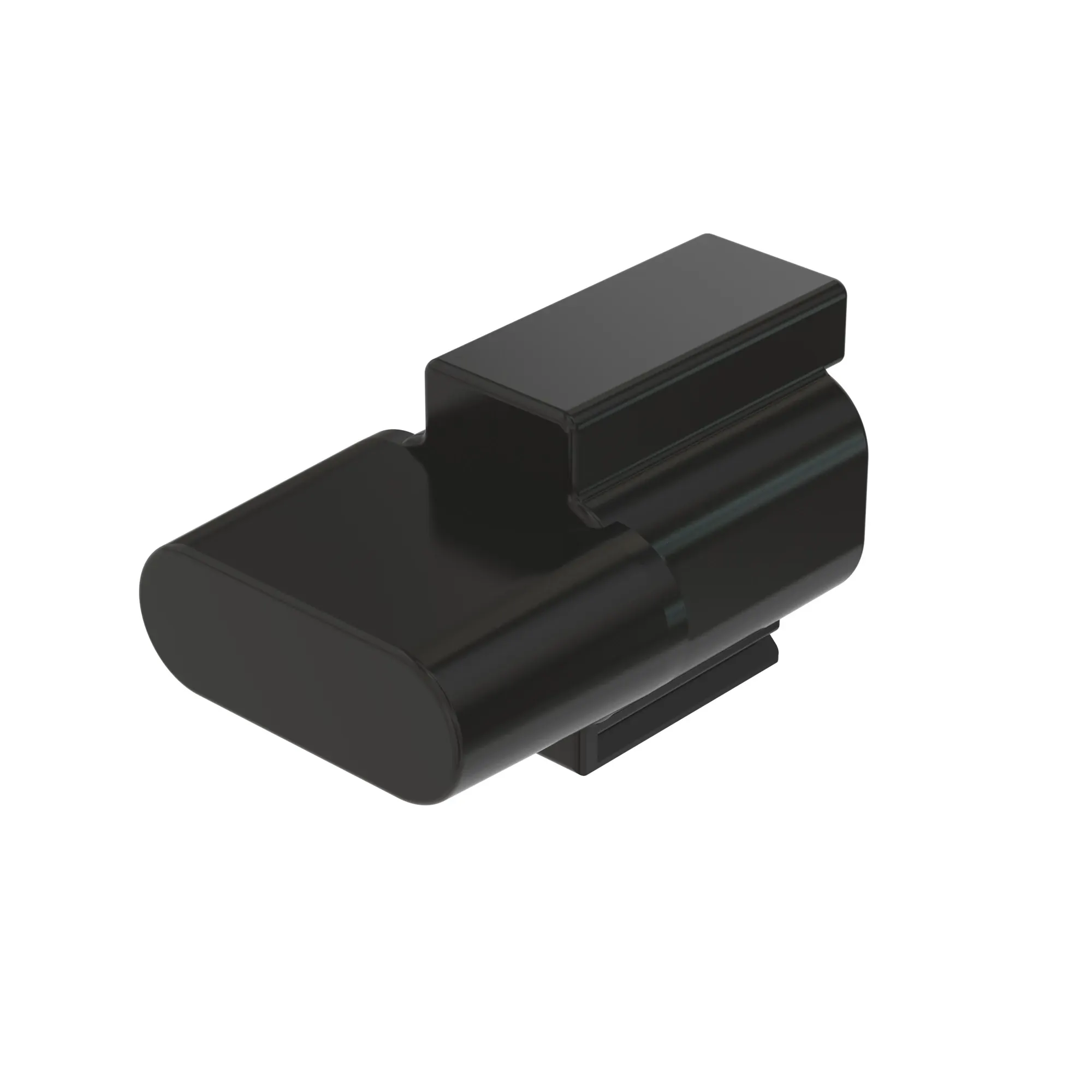 John Deere Black Internal Electrical Connector Housing, 2 Cavities - 57M13770