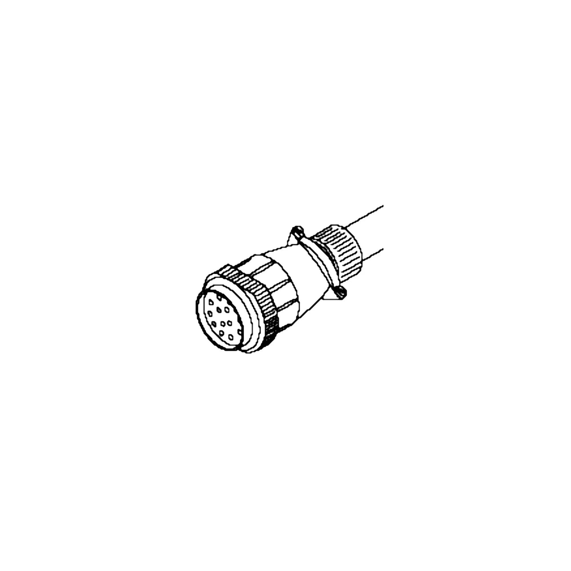 John Deere Black Electrical Connector - AN152467