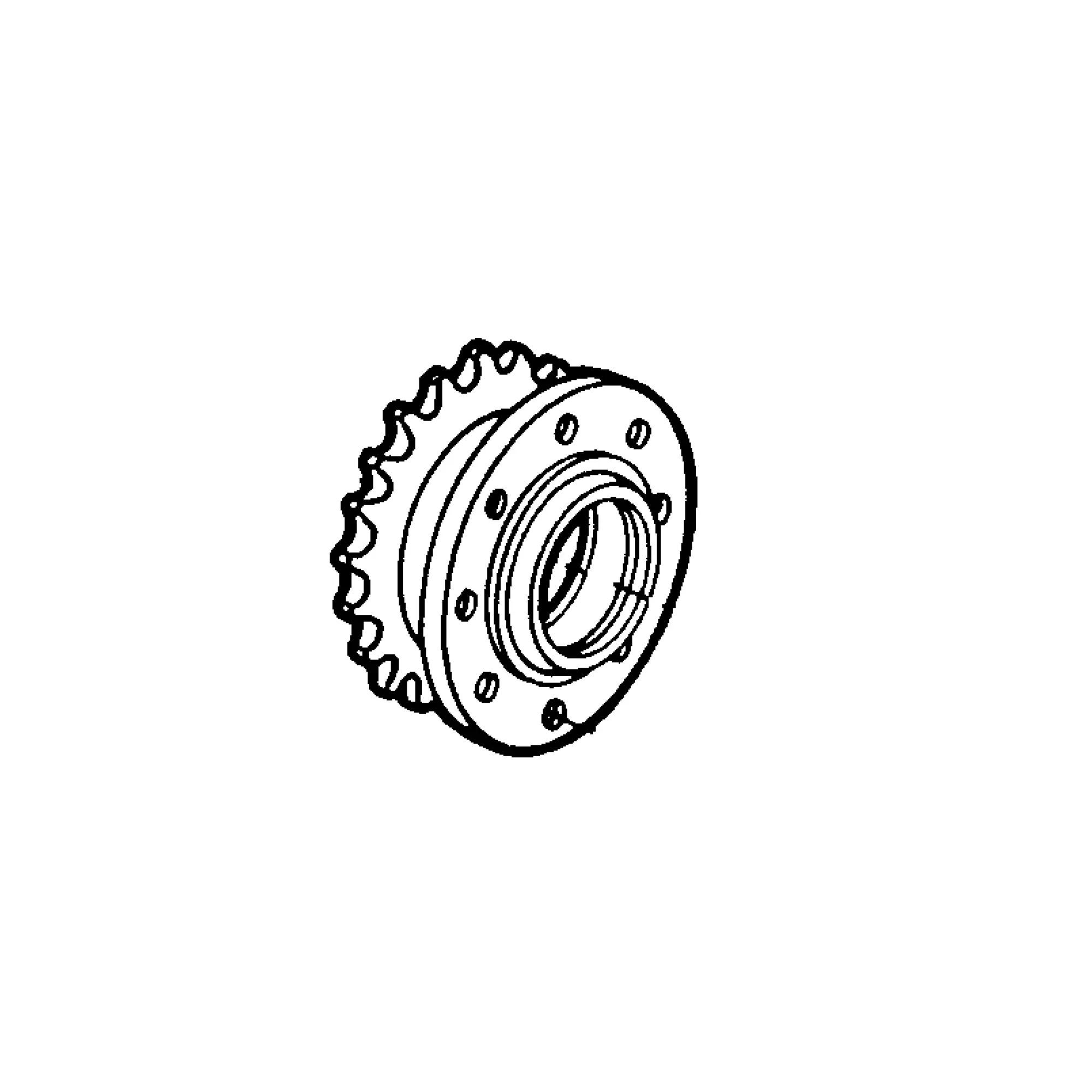 John Deere Feedroll Electro-Magnetic Clutch Chain Sprocket - AZ48112