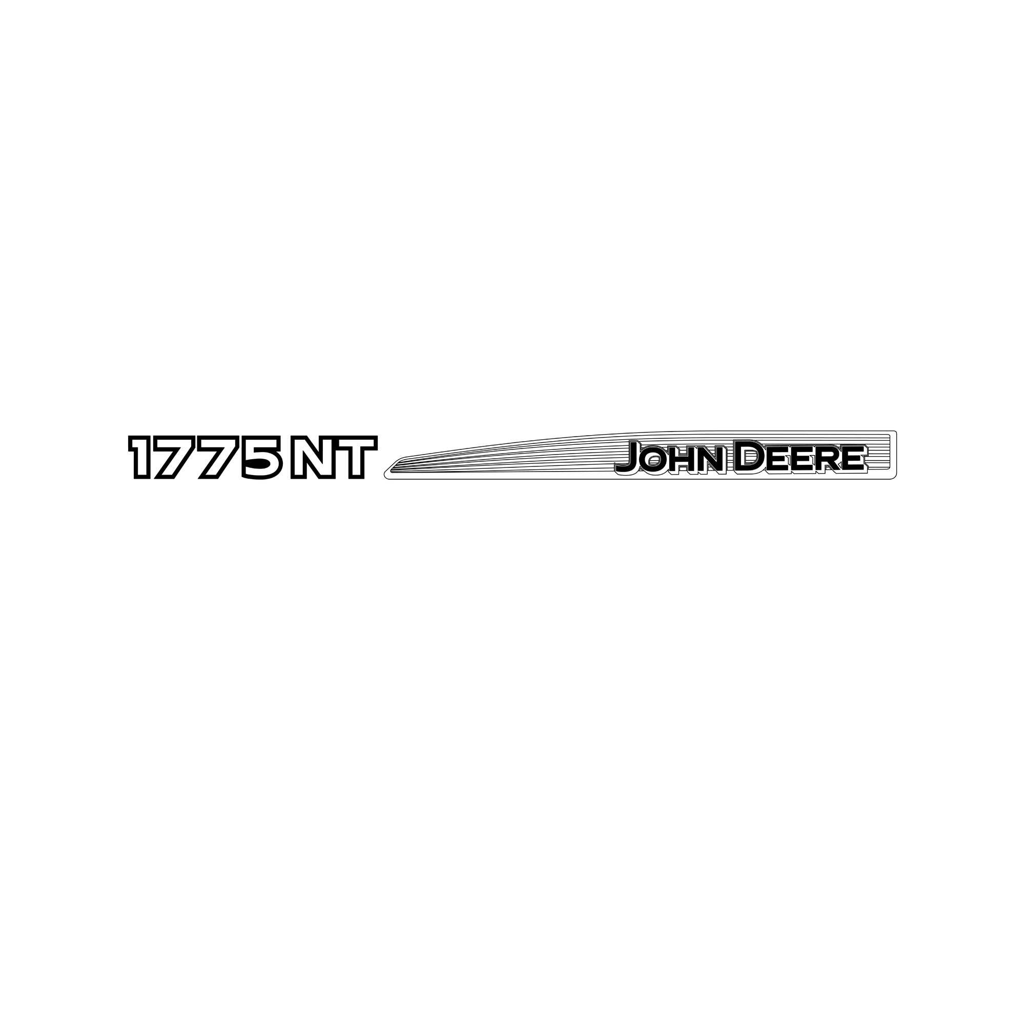John Deere John Deere 1775NT Model Label, Left Side - A109952
