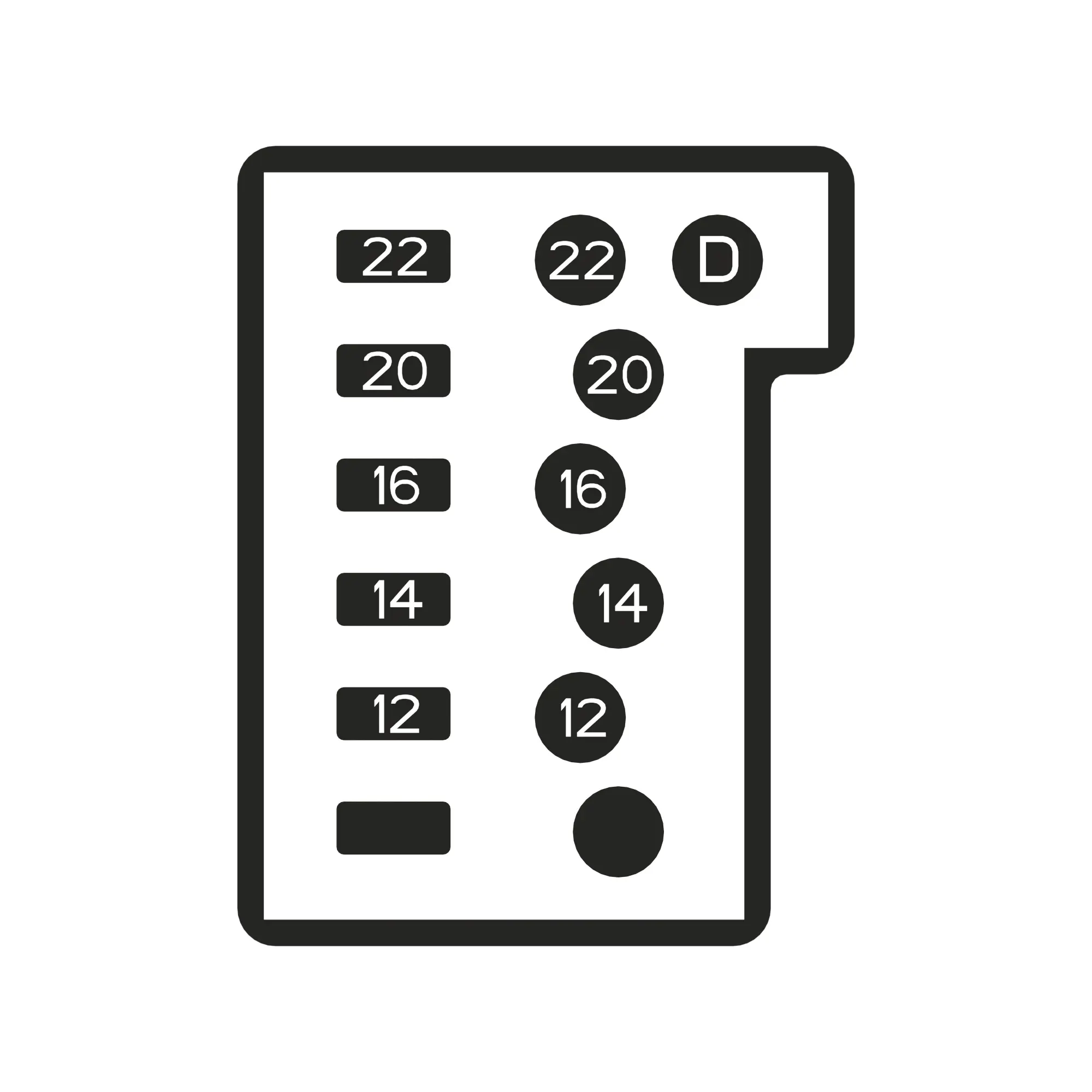 John Deere Remap Label 1111 Dual Flex - KK57393