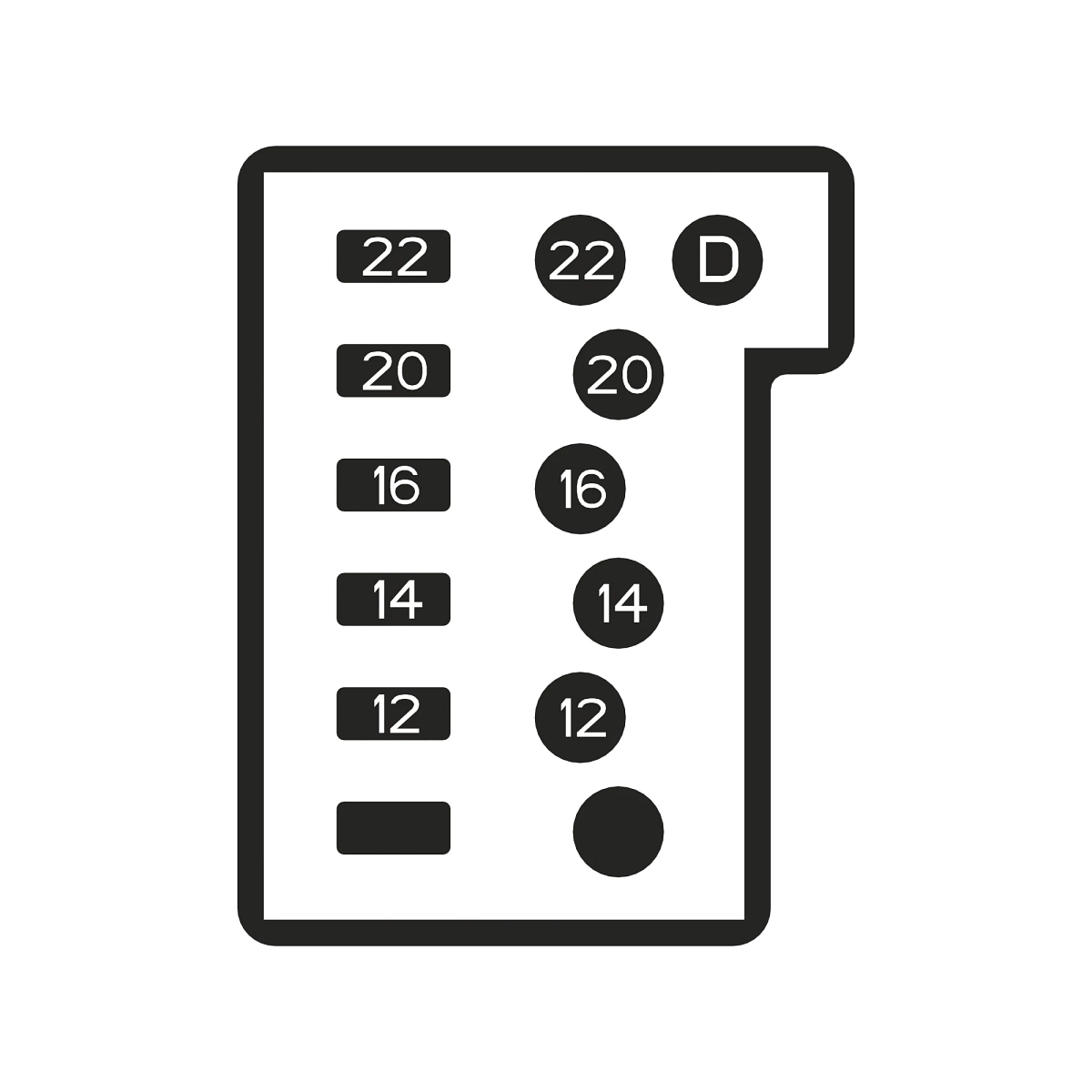 Remap Label 1111 Dual Flex