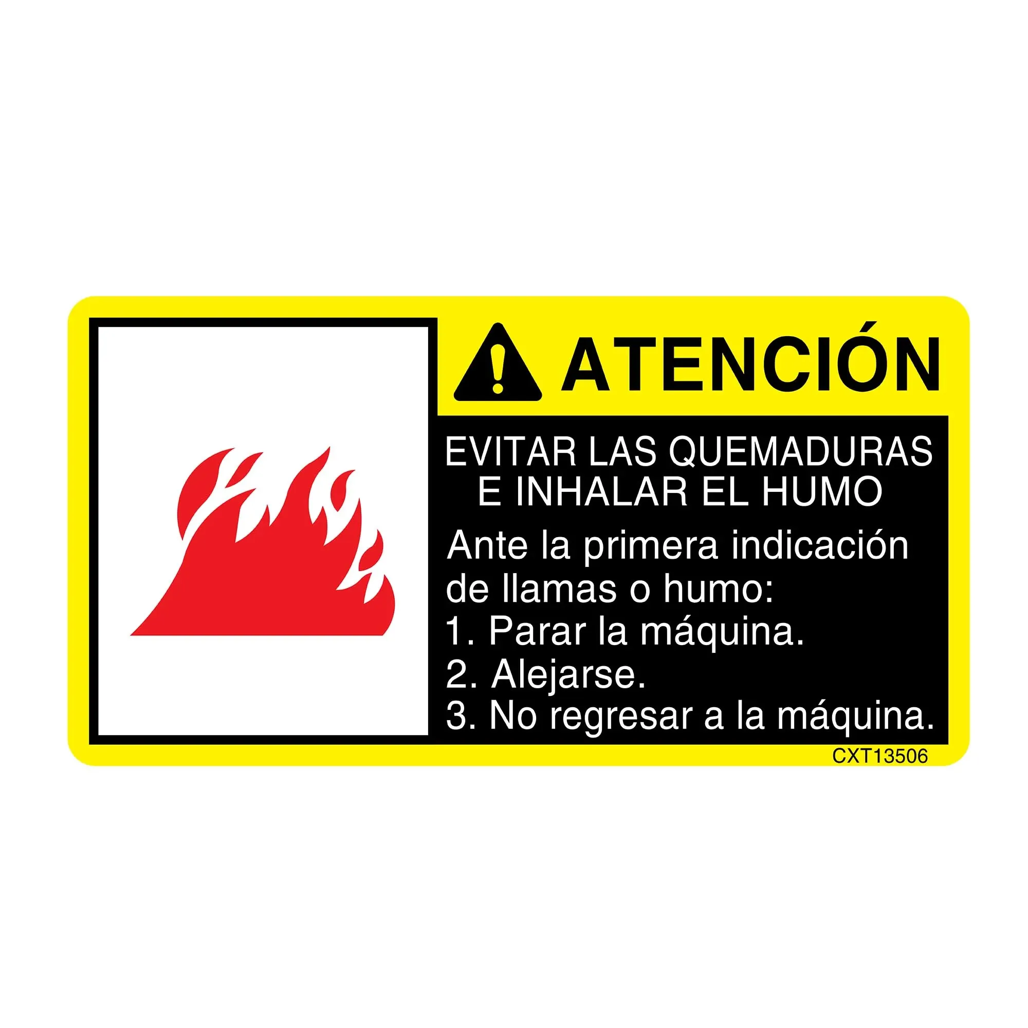 Label-Fire Safety Spanish