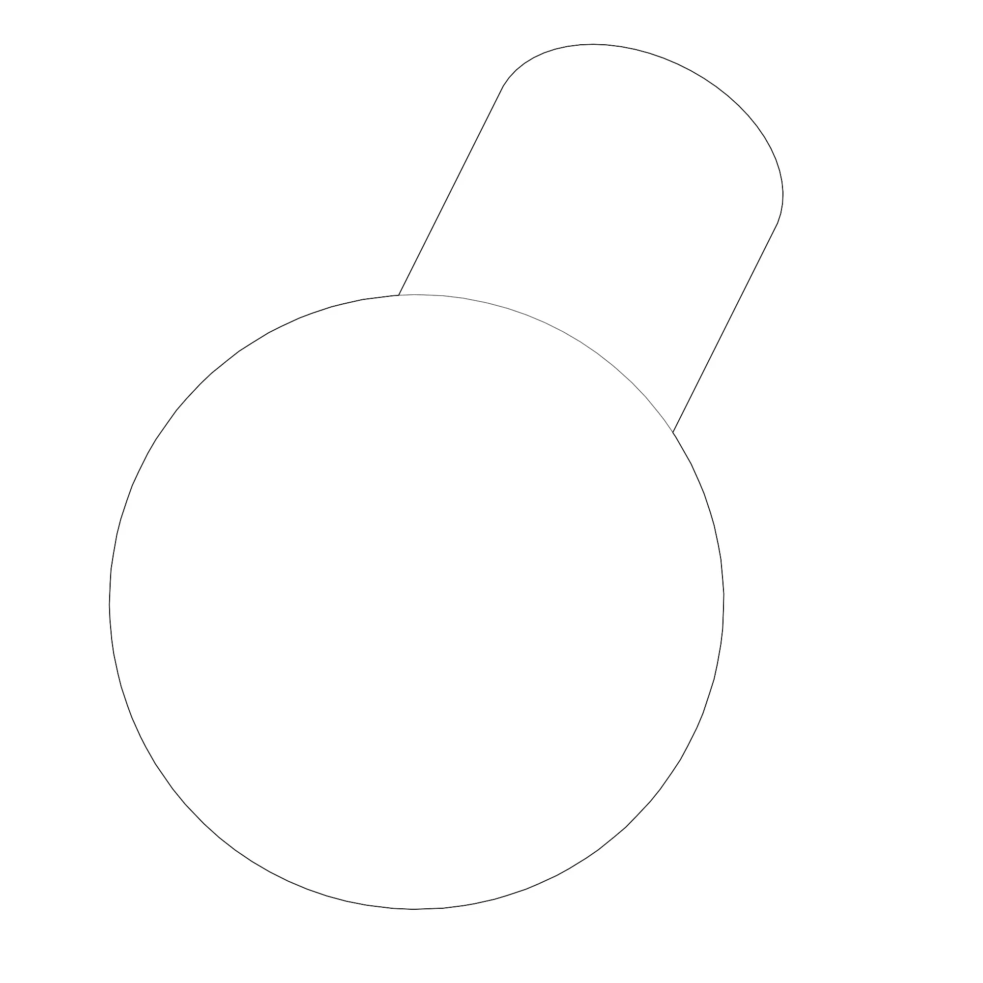 KNOB-ORANGE 1.5DIA(.38-16NC)