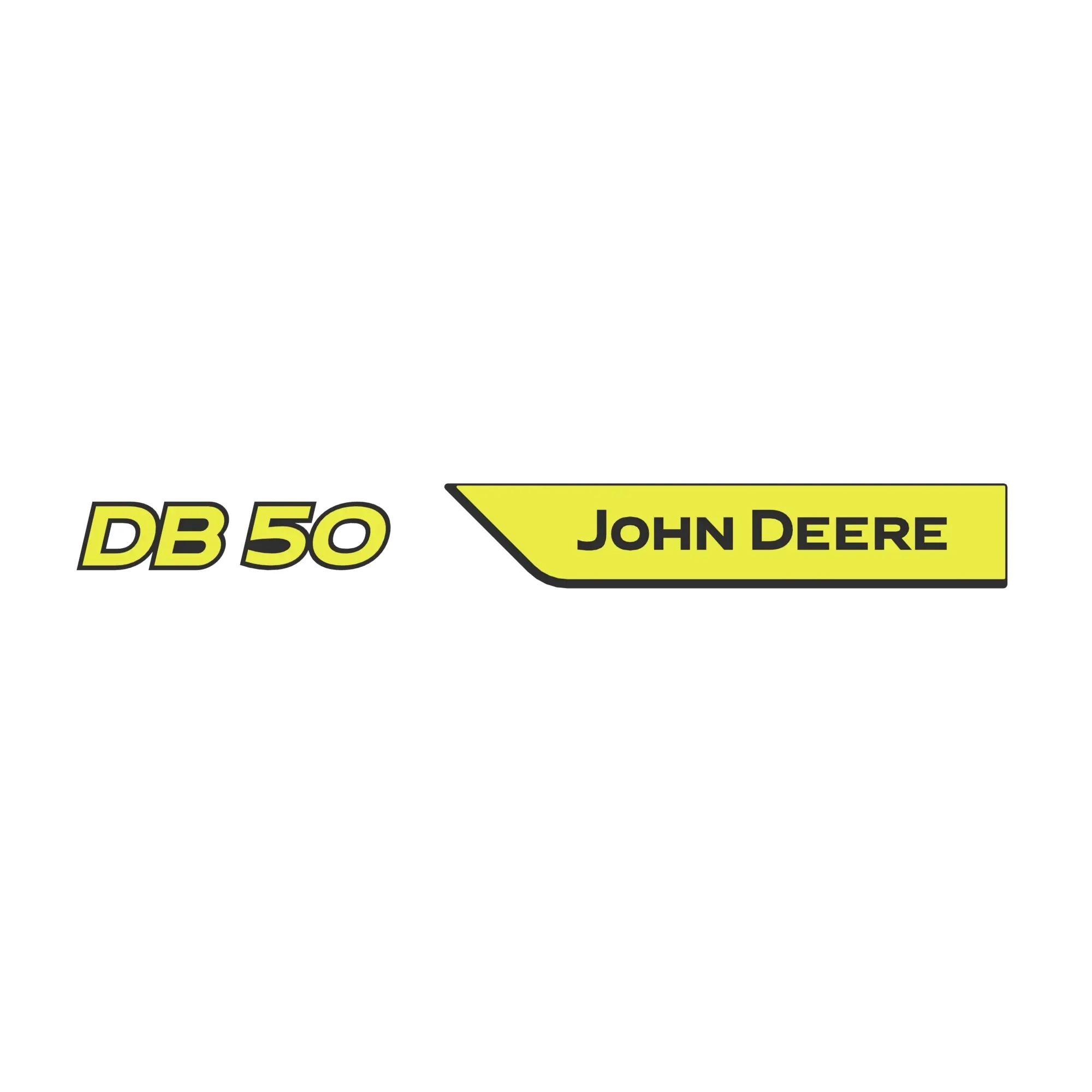 John Deere Model Designation DB50 Label, Right Side - KK80866