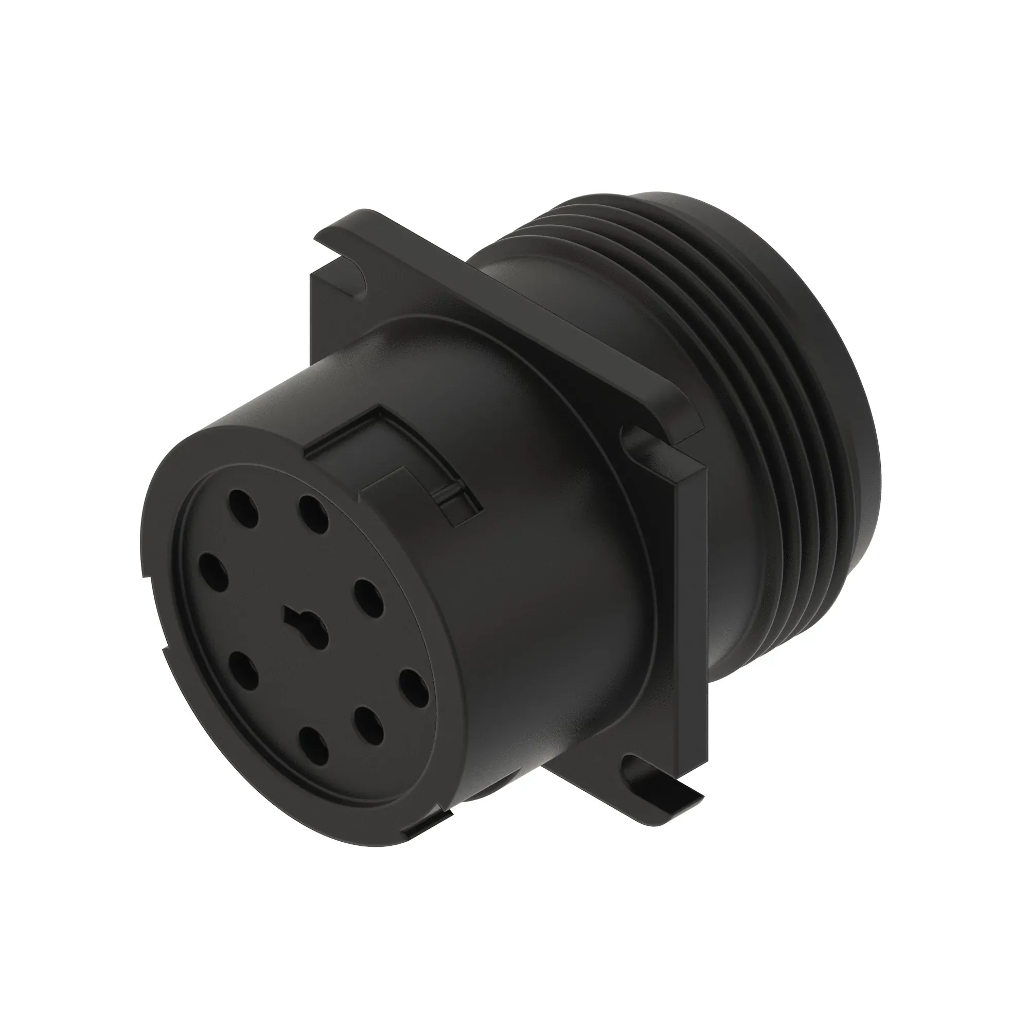 John Deere Black External Electrical Connector Housing, 9 Cavities - 57M7919