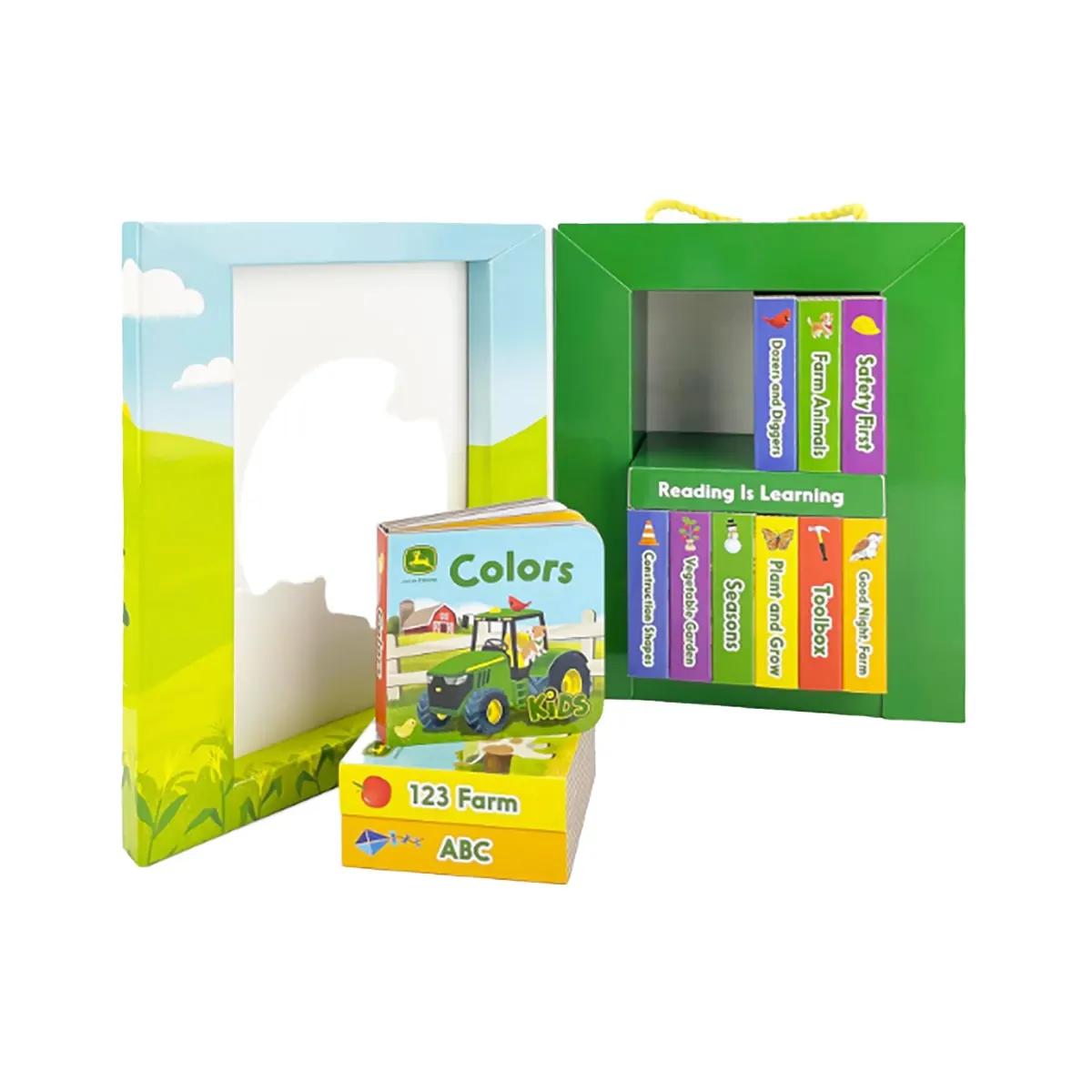 My Little Learner Library John Deere Kids 12-Book Set Board Book