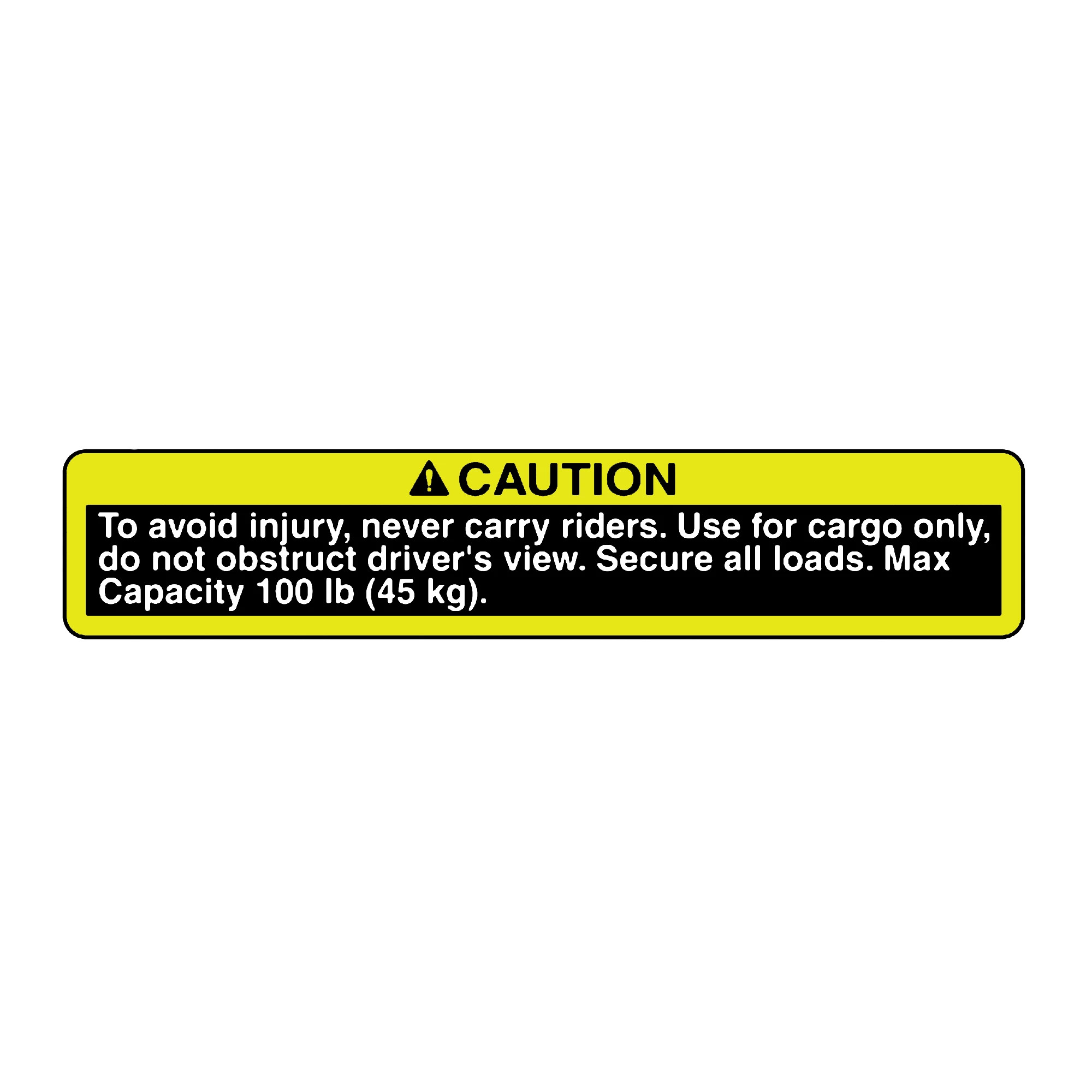 LABEL, MAX WEIGHT WARNING