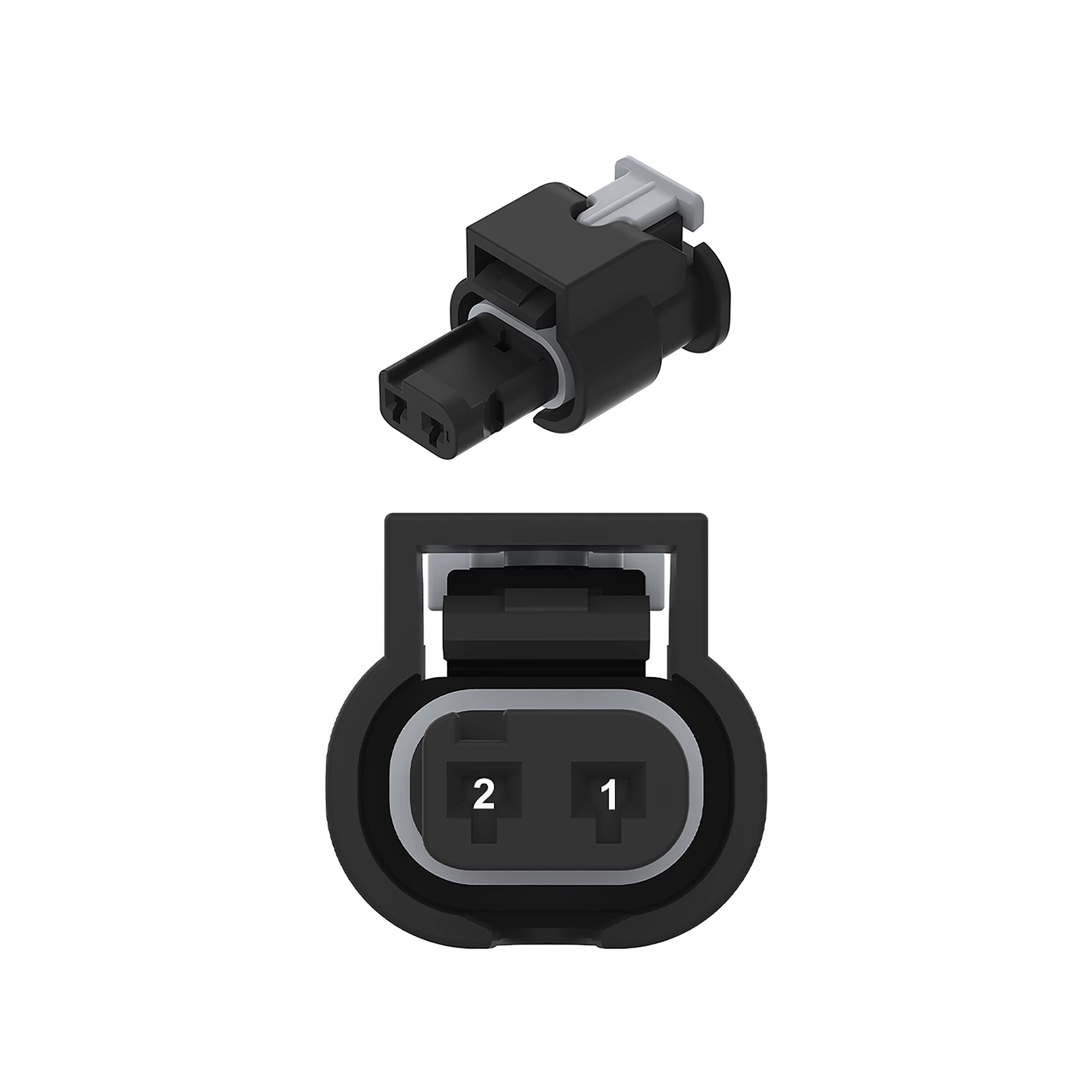 CONN TYCO MCON 2W FS BLK PLSTC