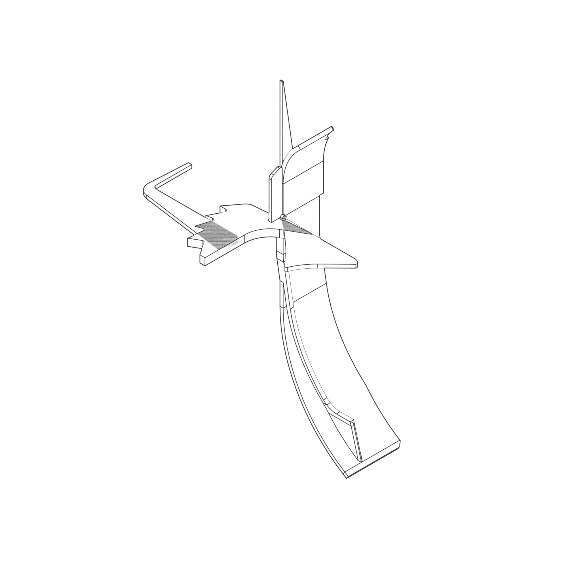 KIT-CHIP DEFLECTOR,18 D