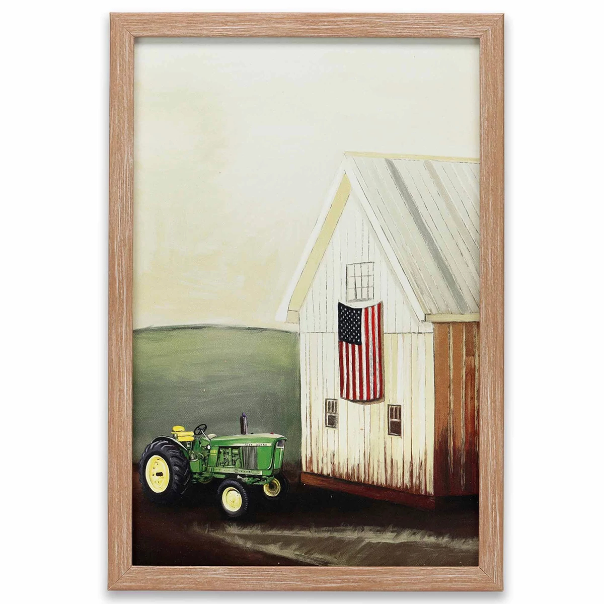 Tractor By Barn Wood Framed Décor