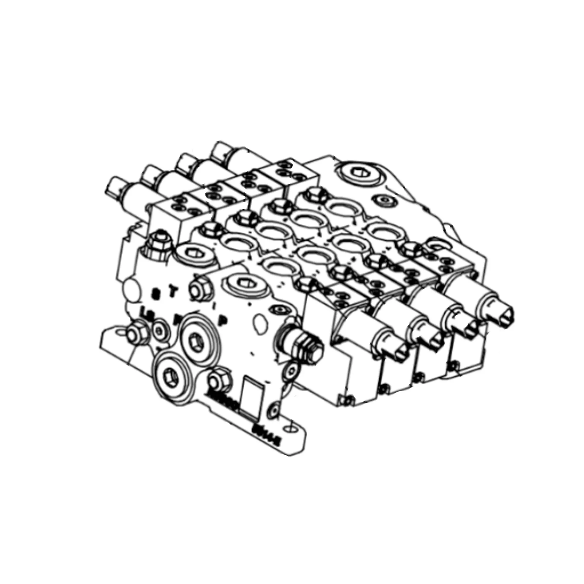 John Deere 2 Section Spool Valve - AT460587