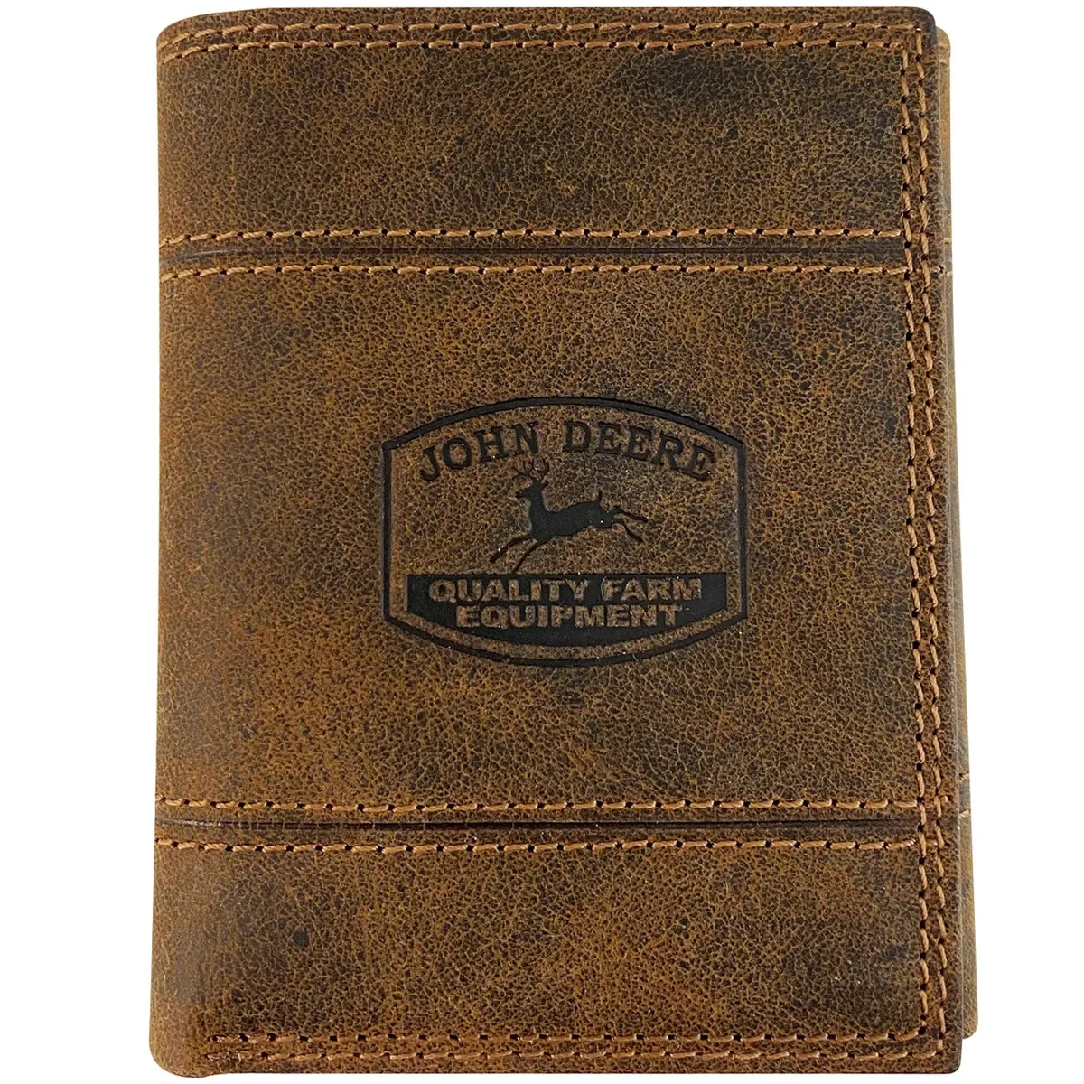 "Creased Historic Logo Trifold Wallet"