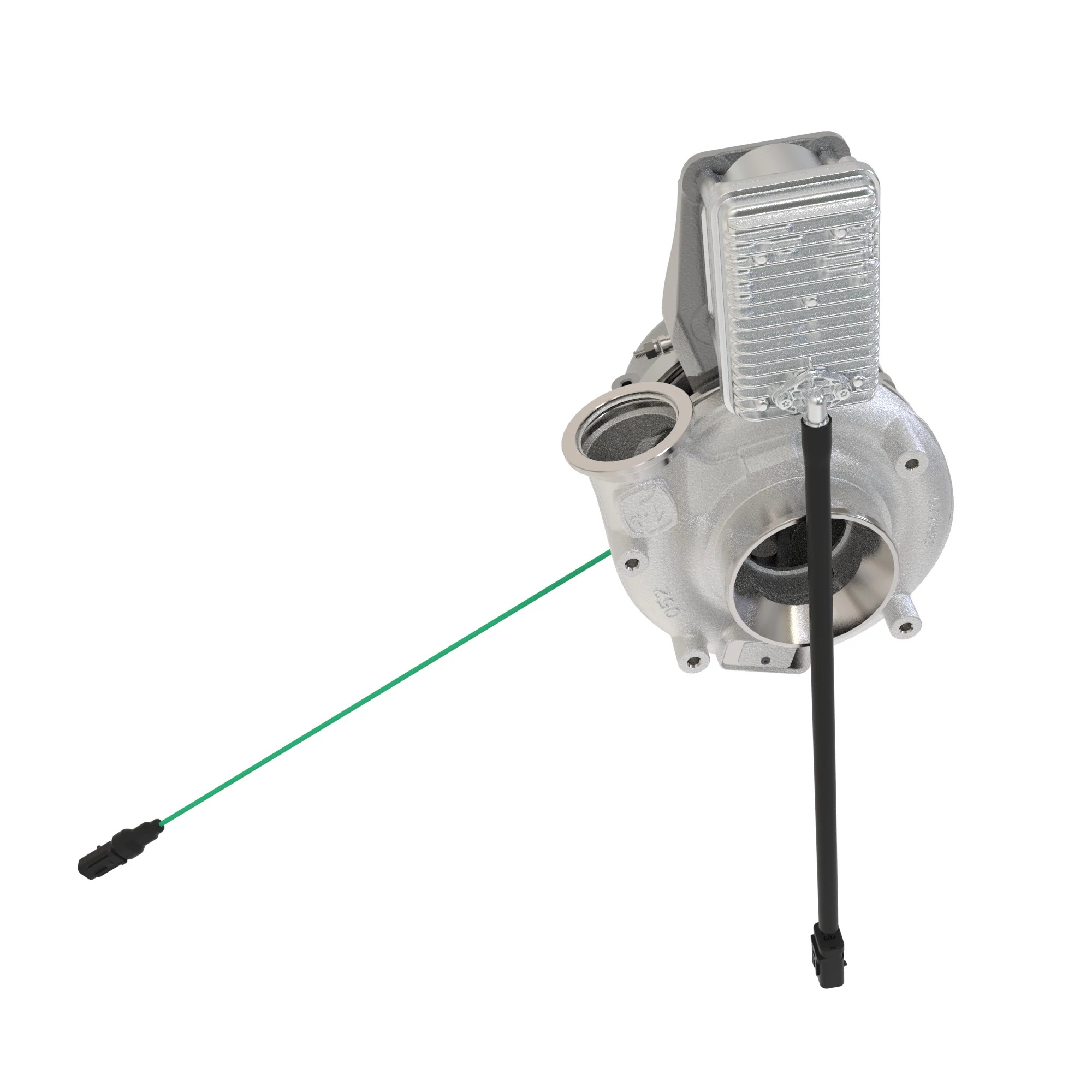 John Deere High Actuator Turbocharger, 12 Volt - DZ100189