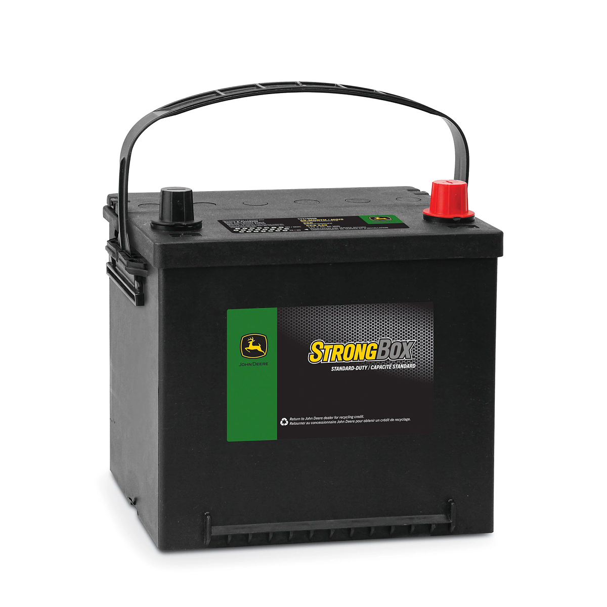 John Deere 12 Volt Battery, Wet Charged, 50 Ah, 540 CCA, 26R BCI - TY27800B