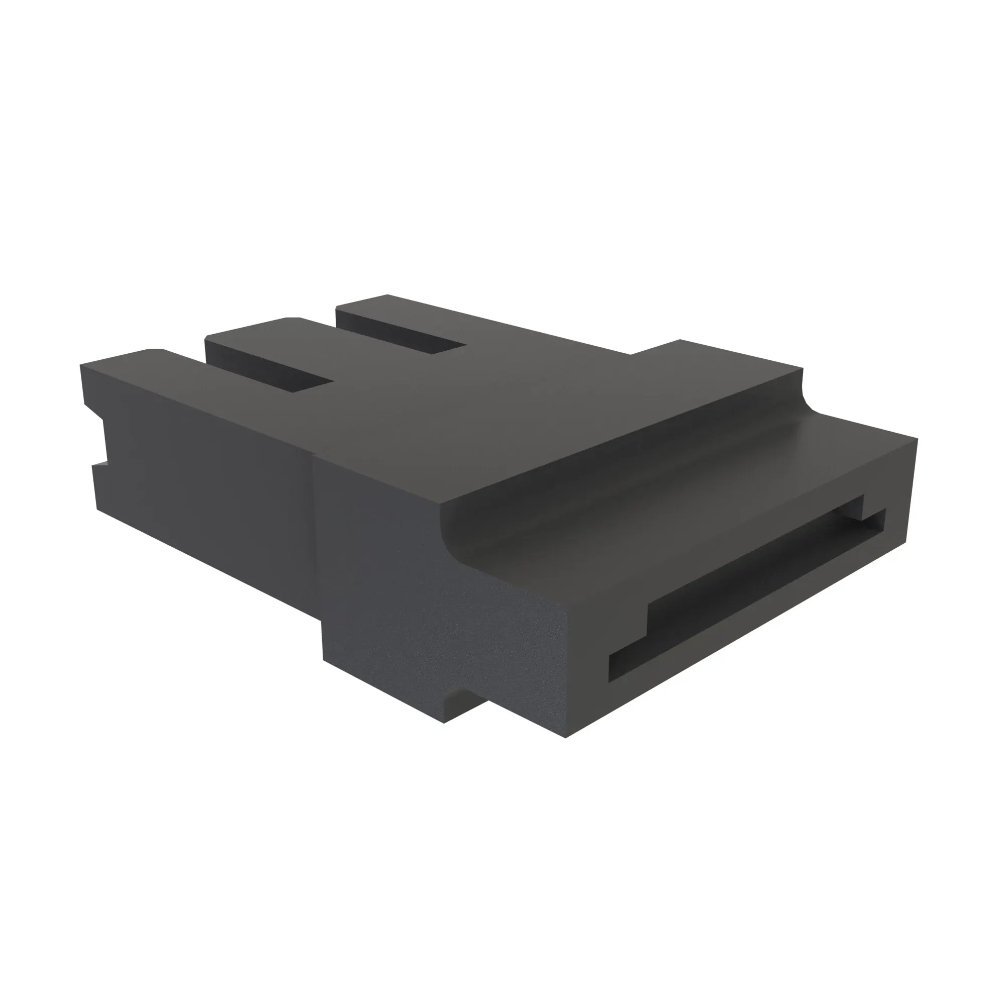Conn Tyco 4W M Blk Plstc