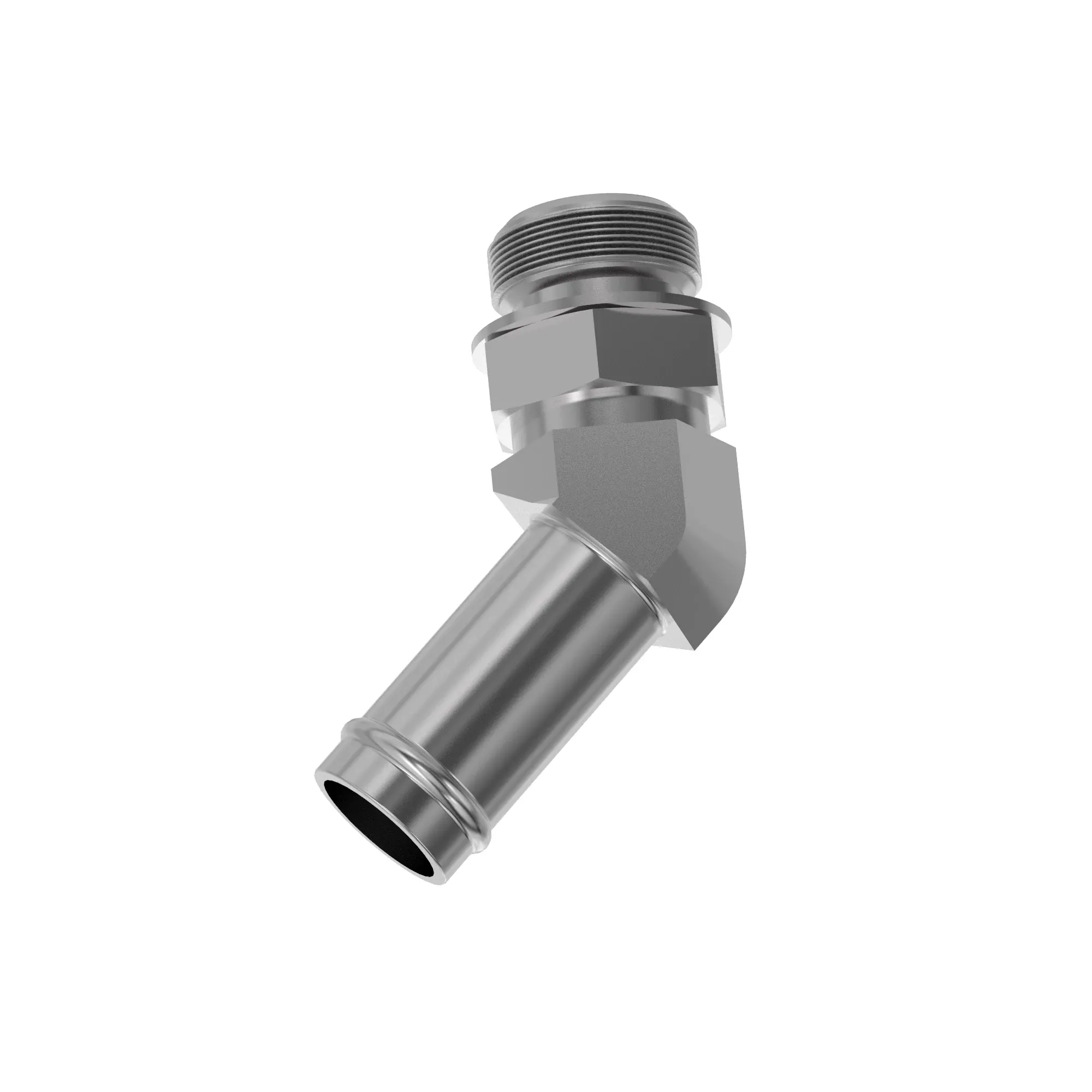 ELBOW FITTING, 45 DEG O-RING HOSE B