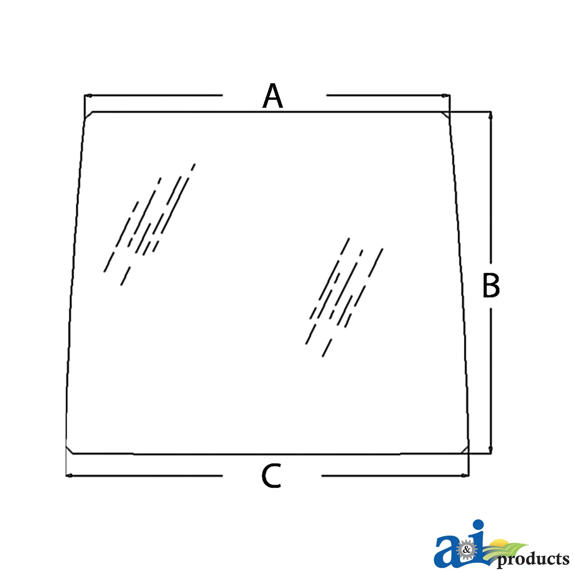 A&I Products Front Windshield - A-R204742