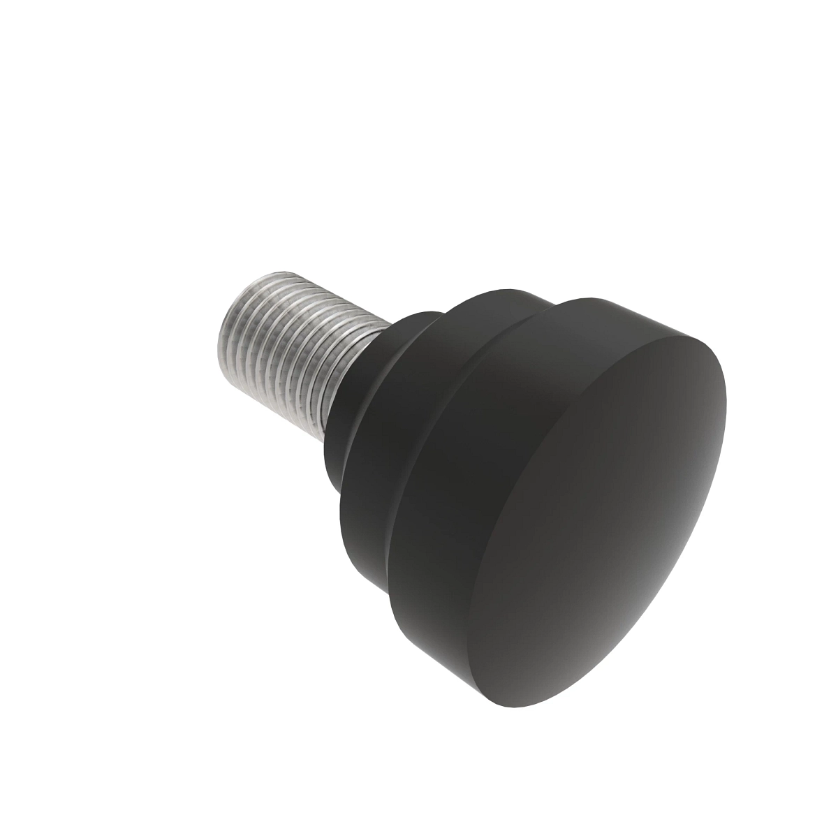 Knob, 3/4" Dia, 1/4"-20 Stud